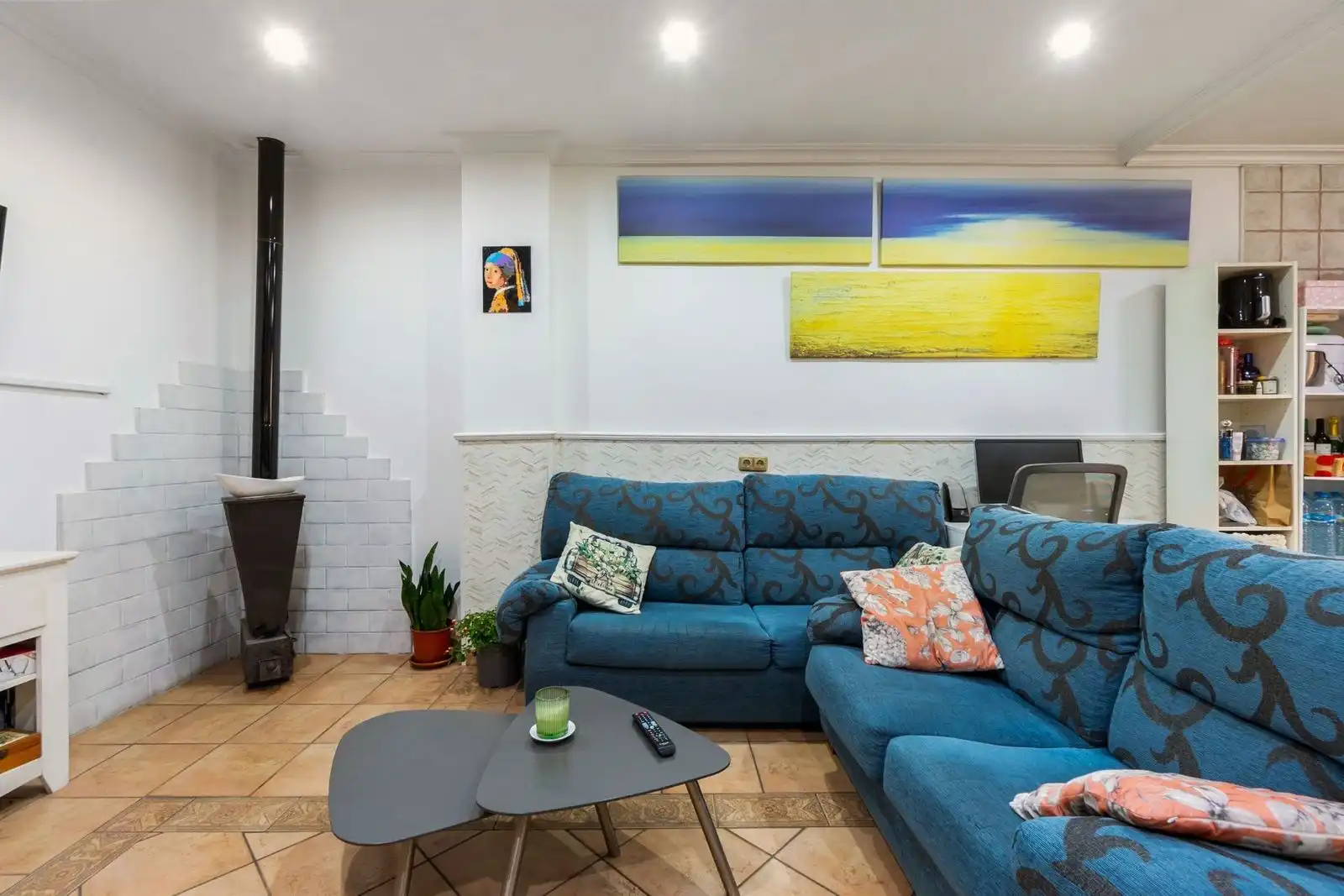 Sala d'estar de Casa adosada en venda en Rojales amb Jardí privat i Terrassa