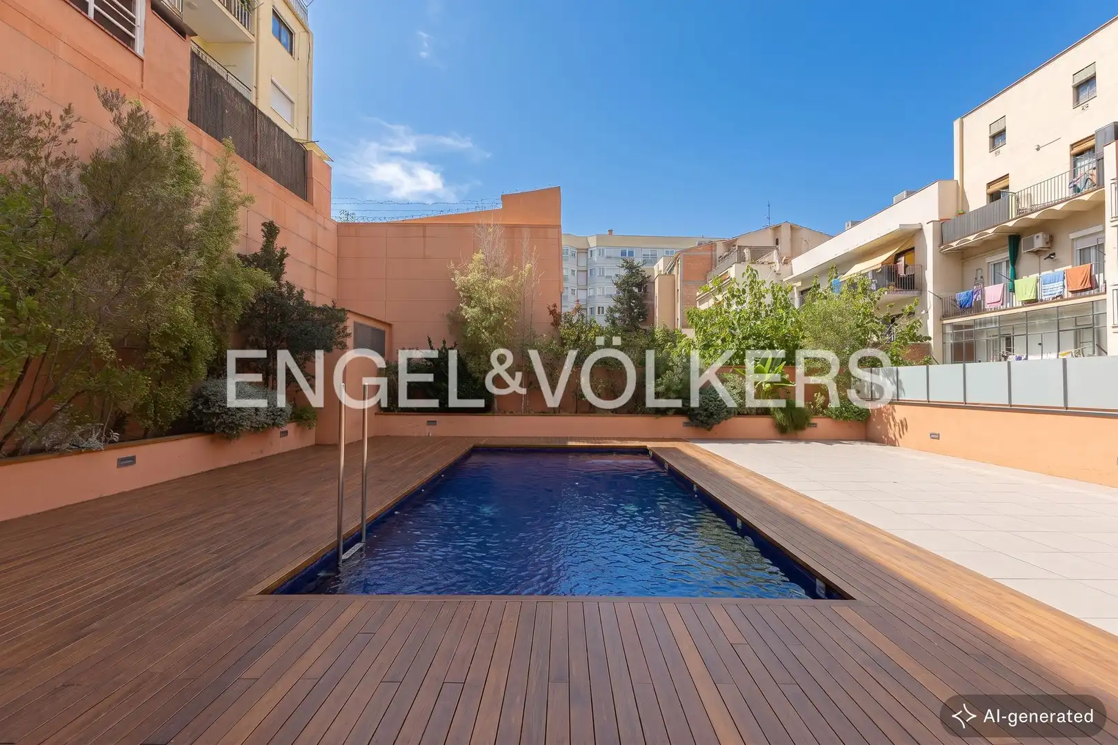 Piscina de Pis en venda en Barcelona amb Aire condicionat, Calefacció i Parquet