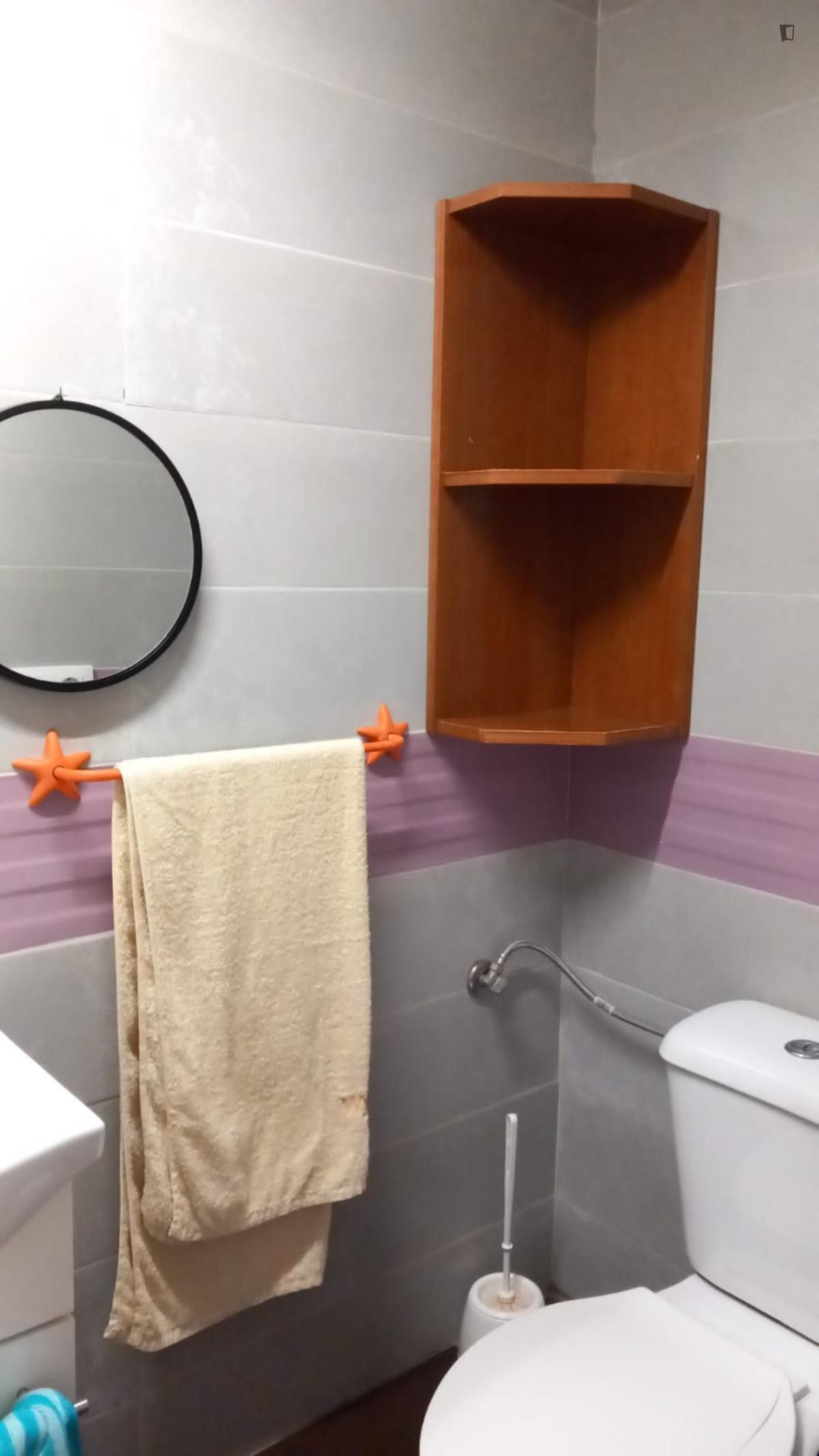 Bathroom of Study to rent in L'Hospitalet de Llobregat  with Air Conditioner, Heating and Furnished