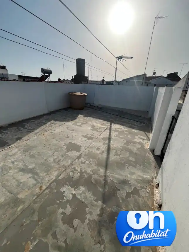 Terrasse von Wohnung zum Verkauf in Valverde del Camino mit Klimaanlage, Abstellraum und Möbliert