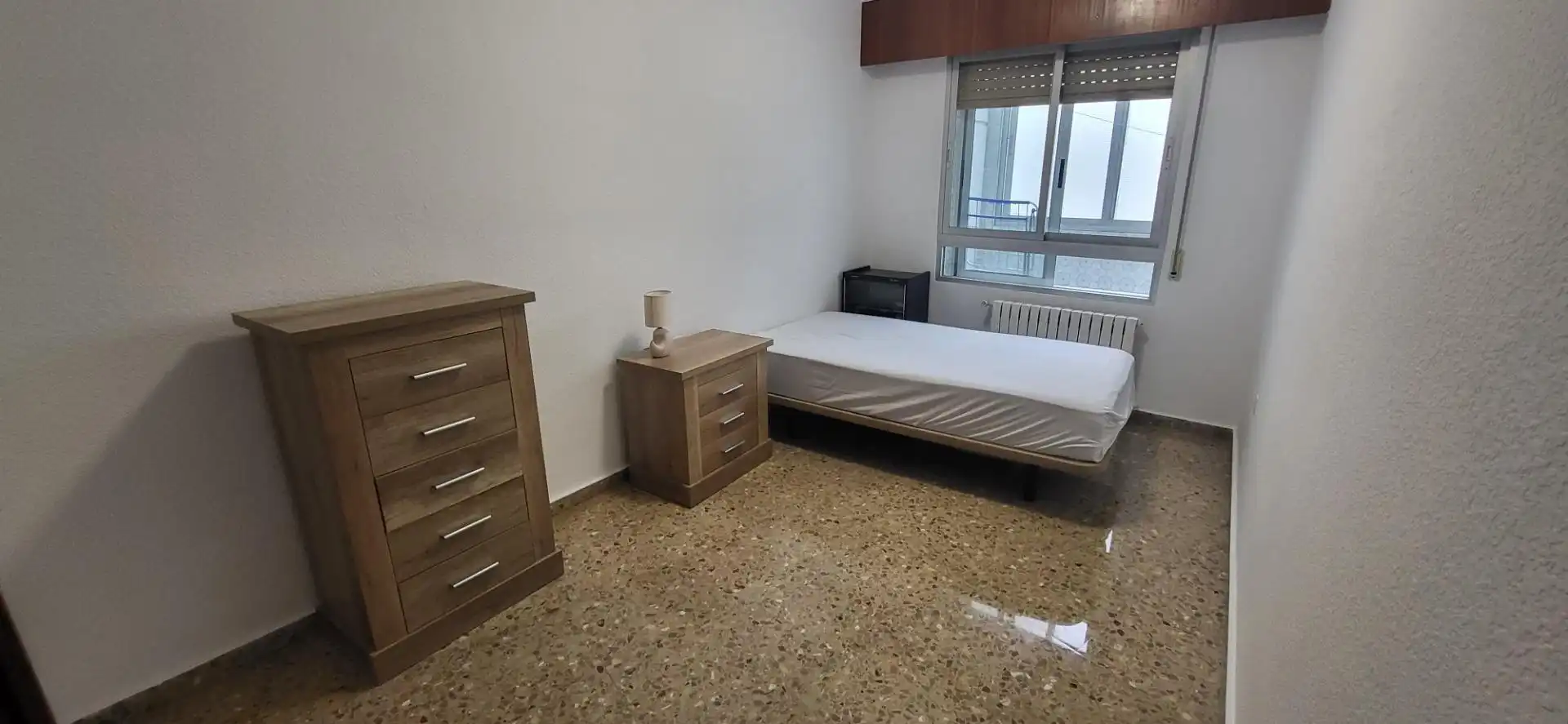 Bedroom of Flat for rent in Albacete  with Air Conditioner, Heating and Furnished
