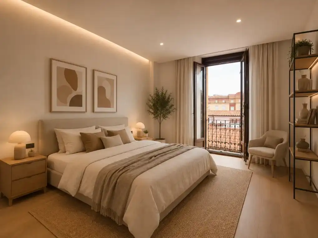 Bedroom of Flat for sale in Gijón   with Heating