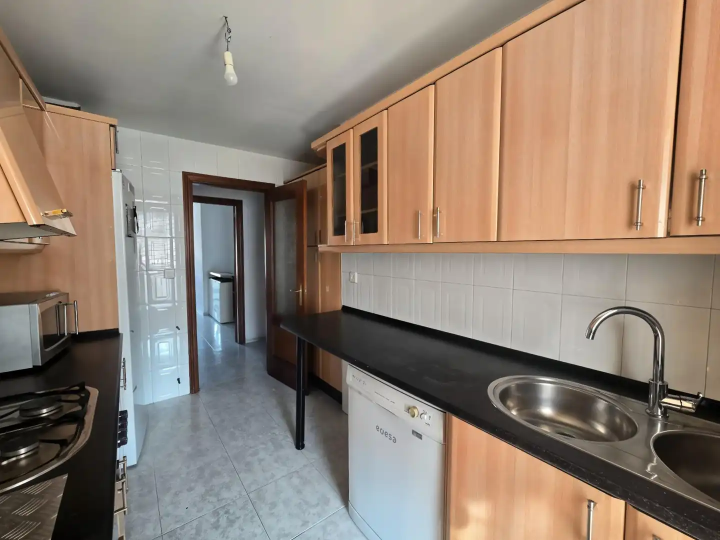 Cocina de Piso de alquiler en Plasencia con Terraza, Amueblado y Balcón