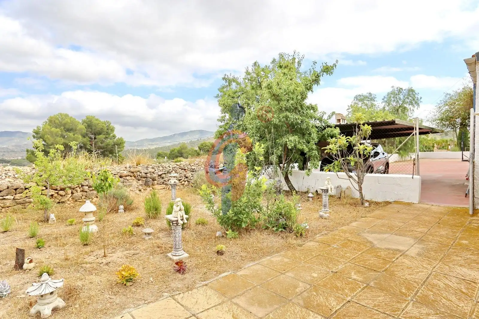 Garten von Haus oder Chalet zum Verkauf in Hondón de las Nieves / El Fondó de les Neus mit Privatgarten, Abstellraum und Schwimmbad