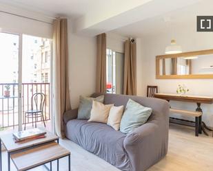 Sala d'estar de Pis de lloguer en  Barcelona Capital amb Aire condicionat, Calefacció i Moblat
