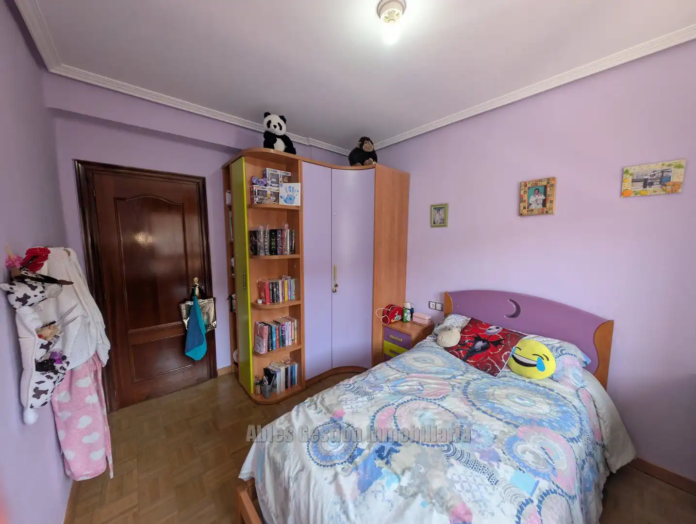 Schlafzimmer von Wohnung zum Verkauf in Mieres (Asturias) mit Heizung, Parkett und Abstellraum