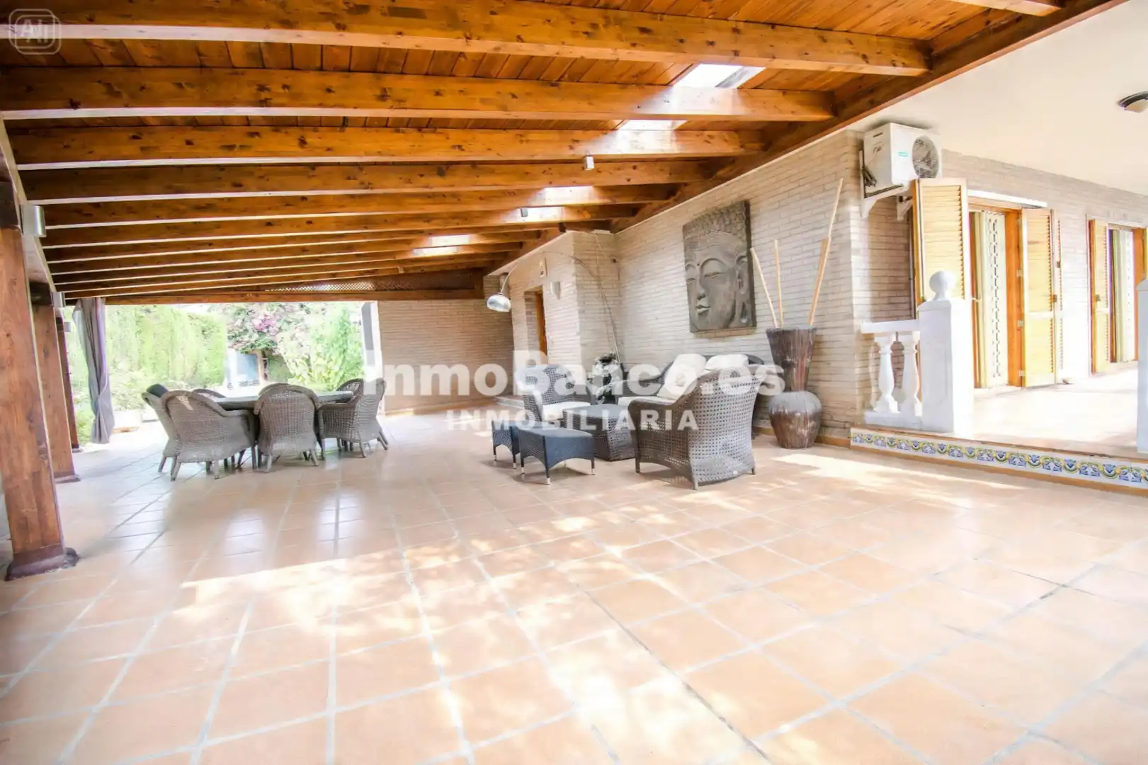 Terraza de Casa o chalet en venta en Chiva con Aire acondicionado, Calefacción y Jardín privado