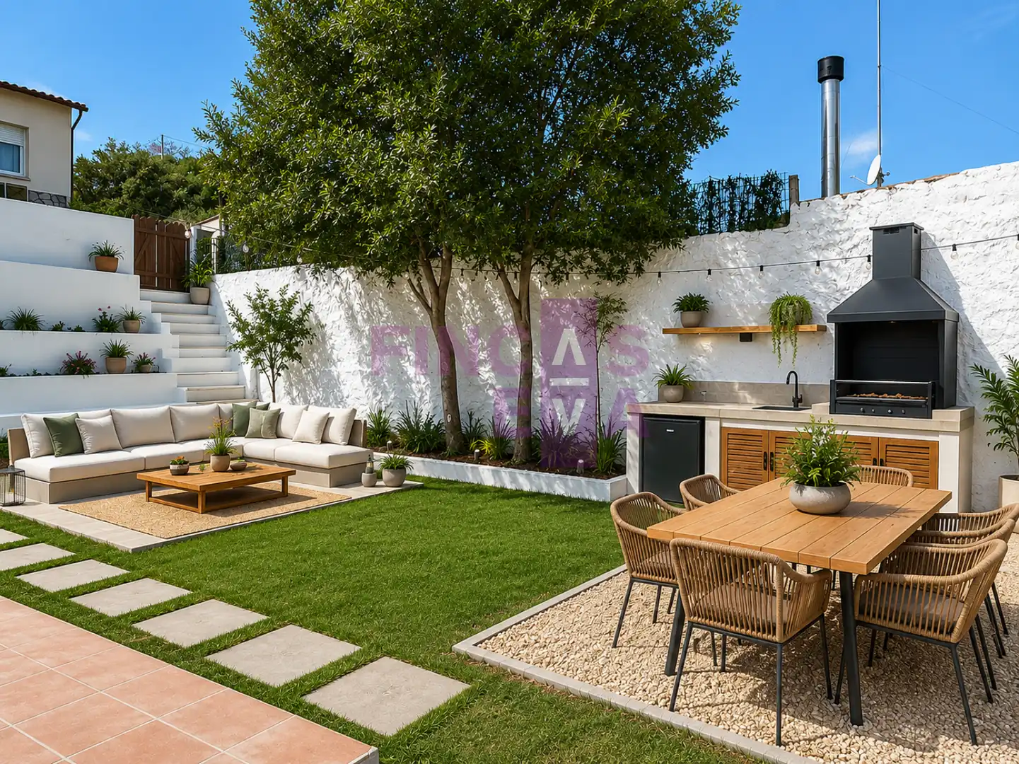 Terraza de Casa o chalet en venta en Vilanova del Vallès con Calefacción, Jardín privado y Terraza