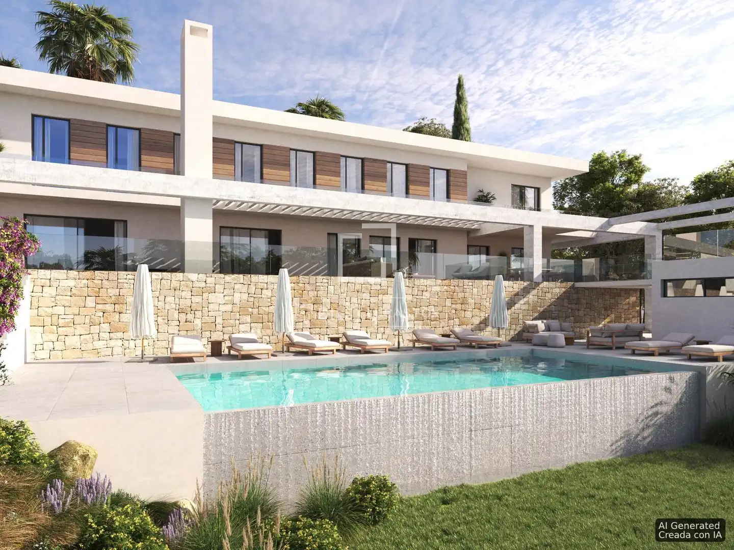 Terraza de Casa o chalet en venta en Rincón de la Victoria con Aire acondicionado, Jardín privado y Piscina