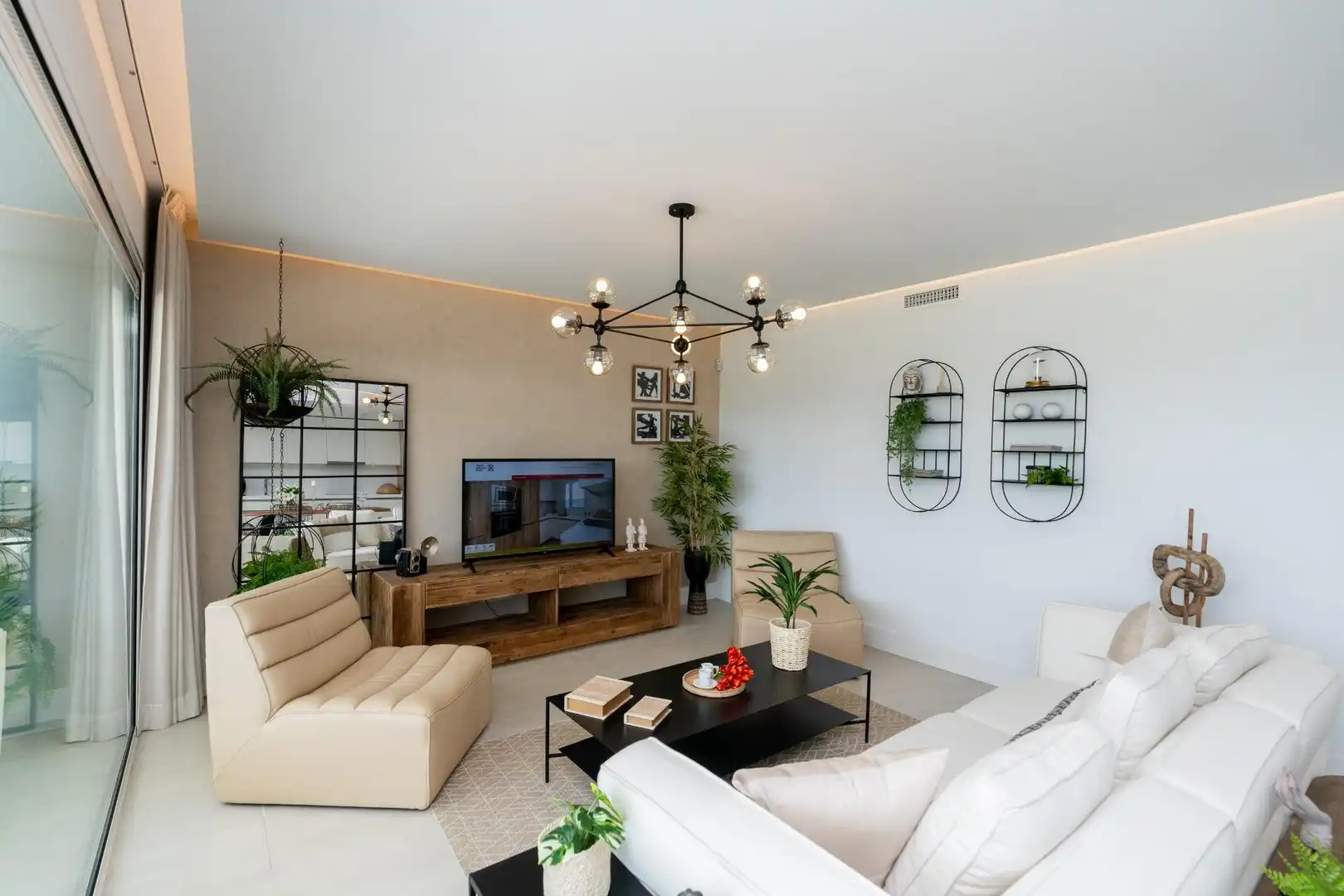 Sala de estar de Apartamento en venta en San Roque con Aire acondicionado, Calefacción y Jardín privado