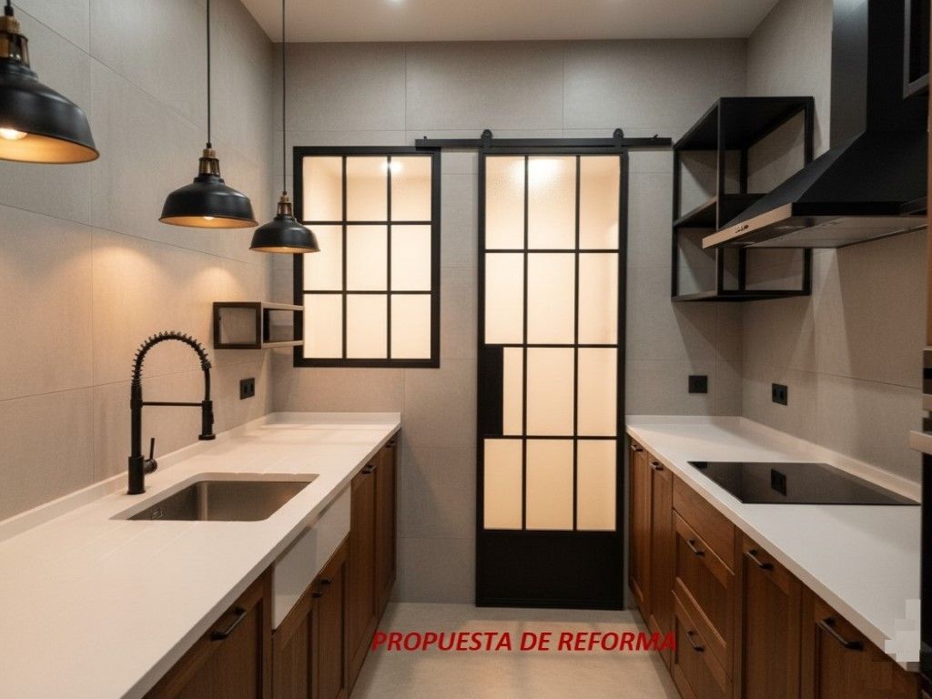 Kitchen of Flat for sale in  Granada Capital  with Terrace