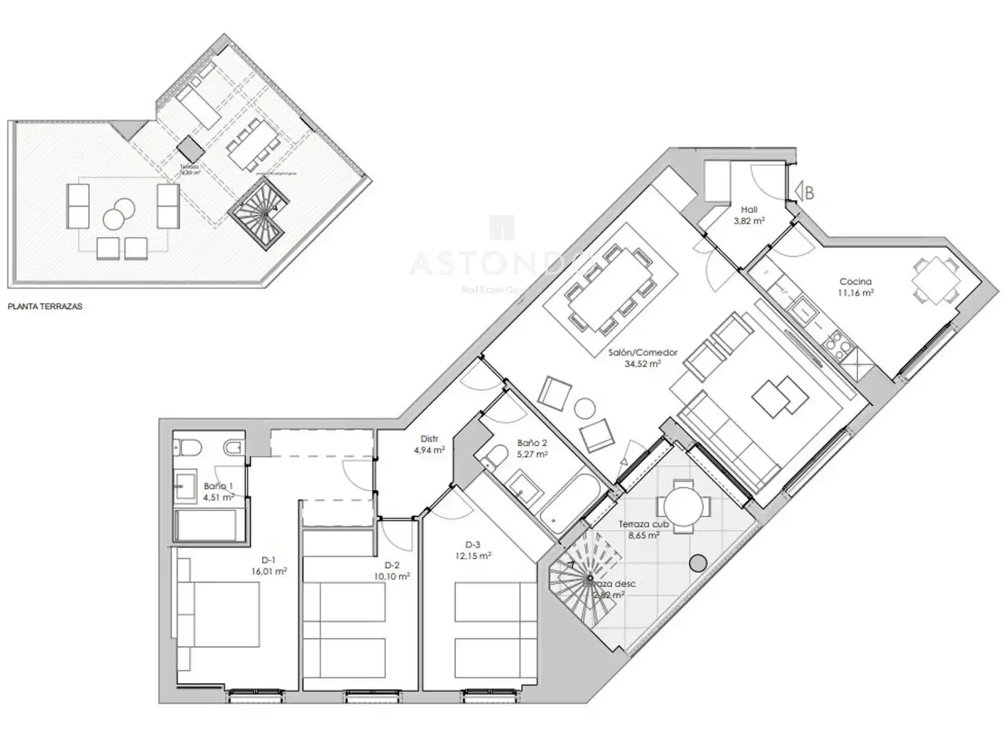 Penthouse mit Pool zum Verkauf in Bausa, imagen 15