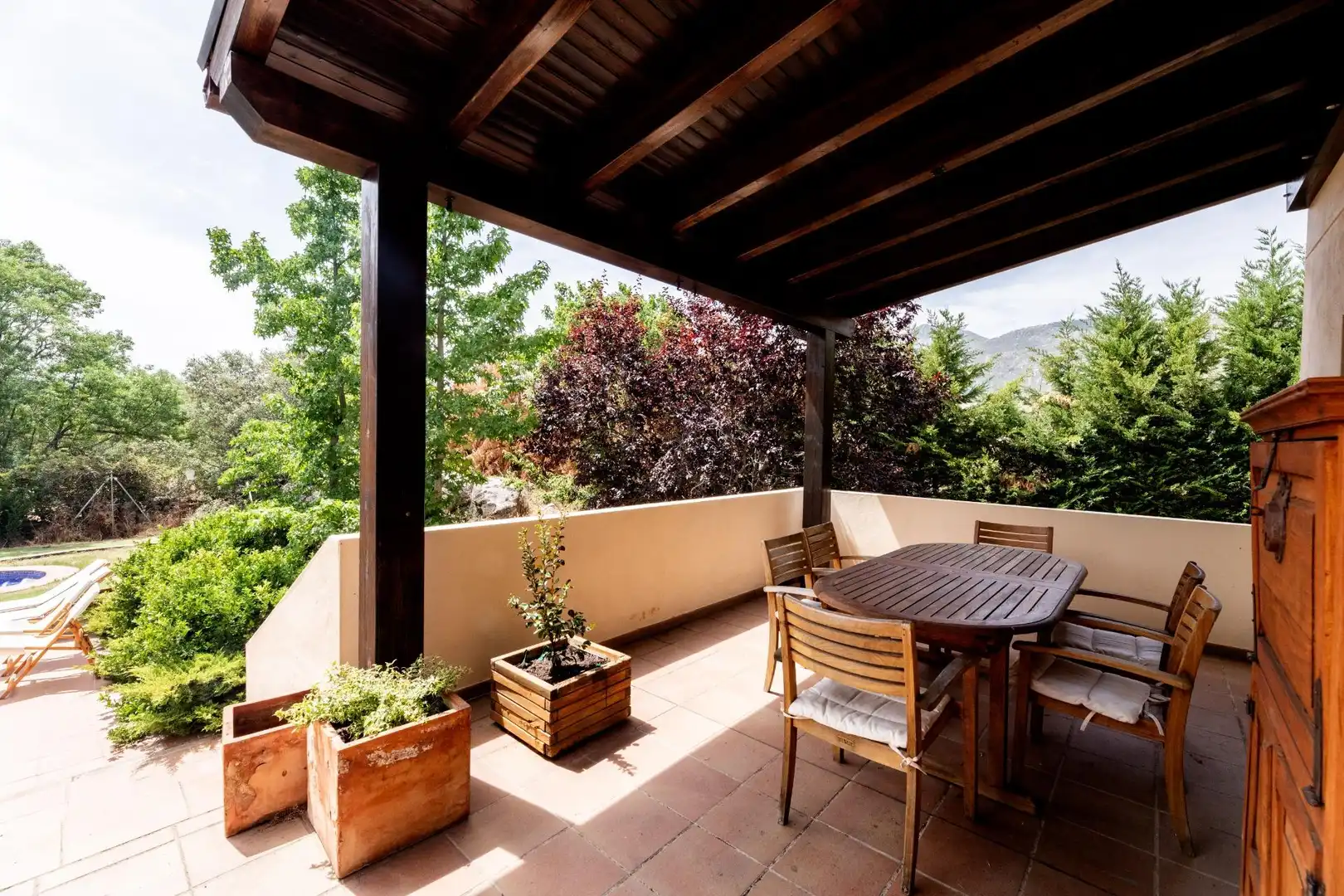 Terraza de Casa o chalet en venta en El Boalo - Cerceda – Mataelpino con Calefacción, Terraza y Piscina