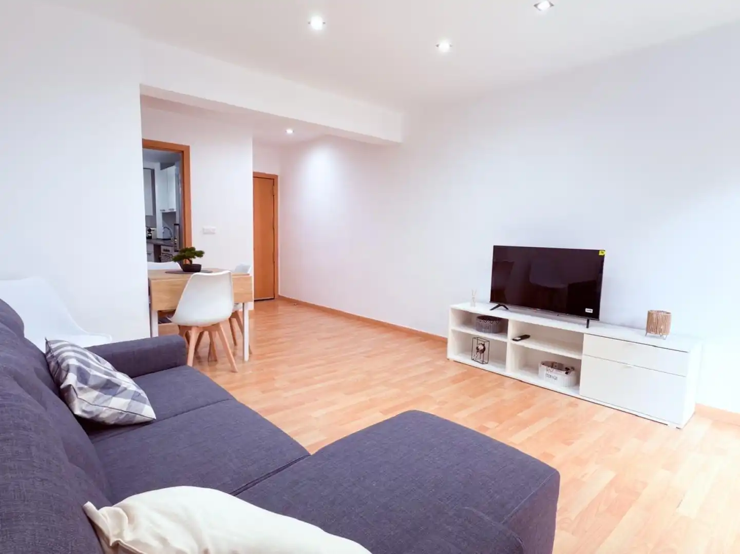 Sala de estar de Piso de alquiler en Valencia con Aire acondicionado, Calefacción y Parquet