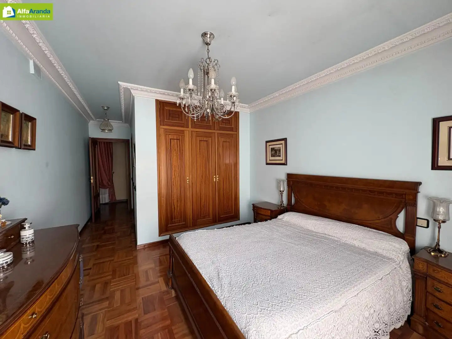Bedroom of Flat for sale in Aranda de Duero  with Heating, Parquet flooring and Terrace