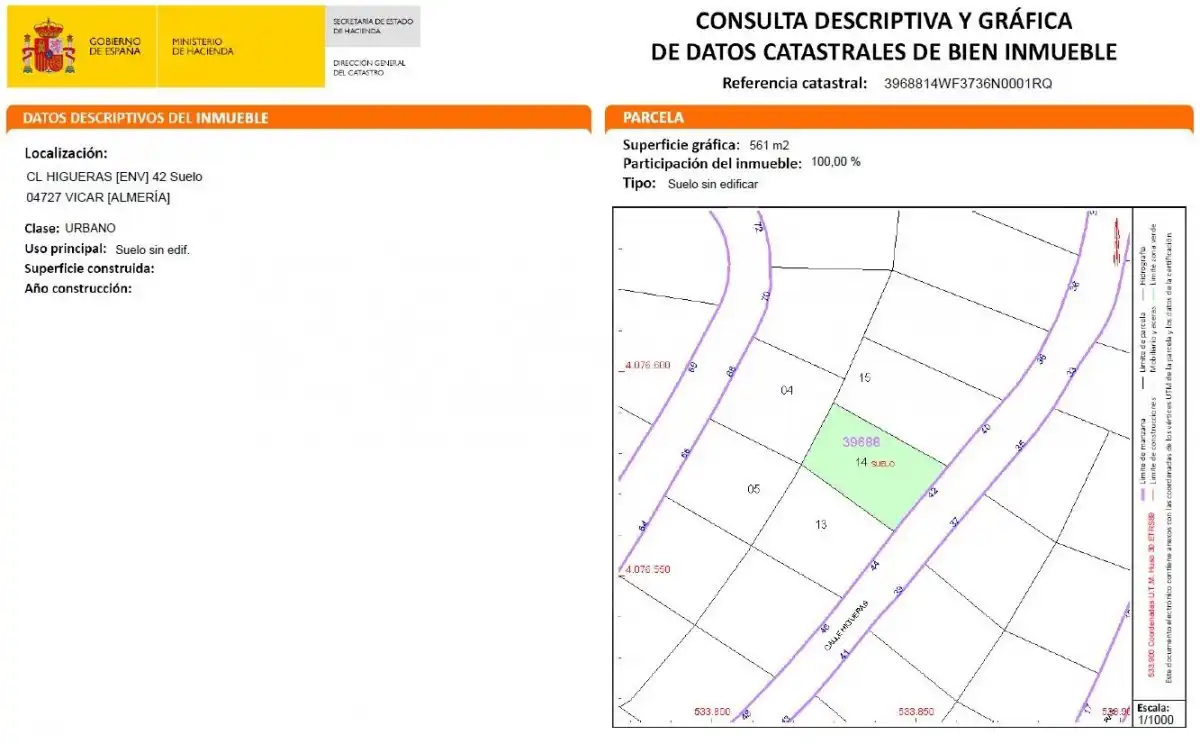 Grundstücke und Bauplätze zum Verkauf in Calle HIGUERAS (ENV) 42, imagen 12
