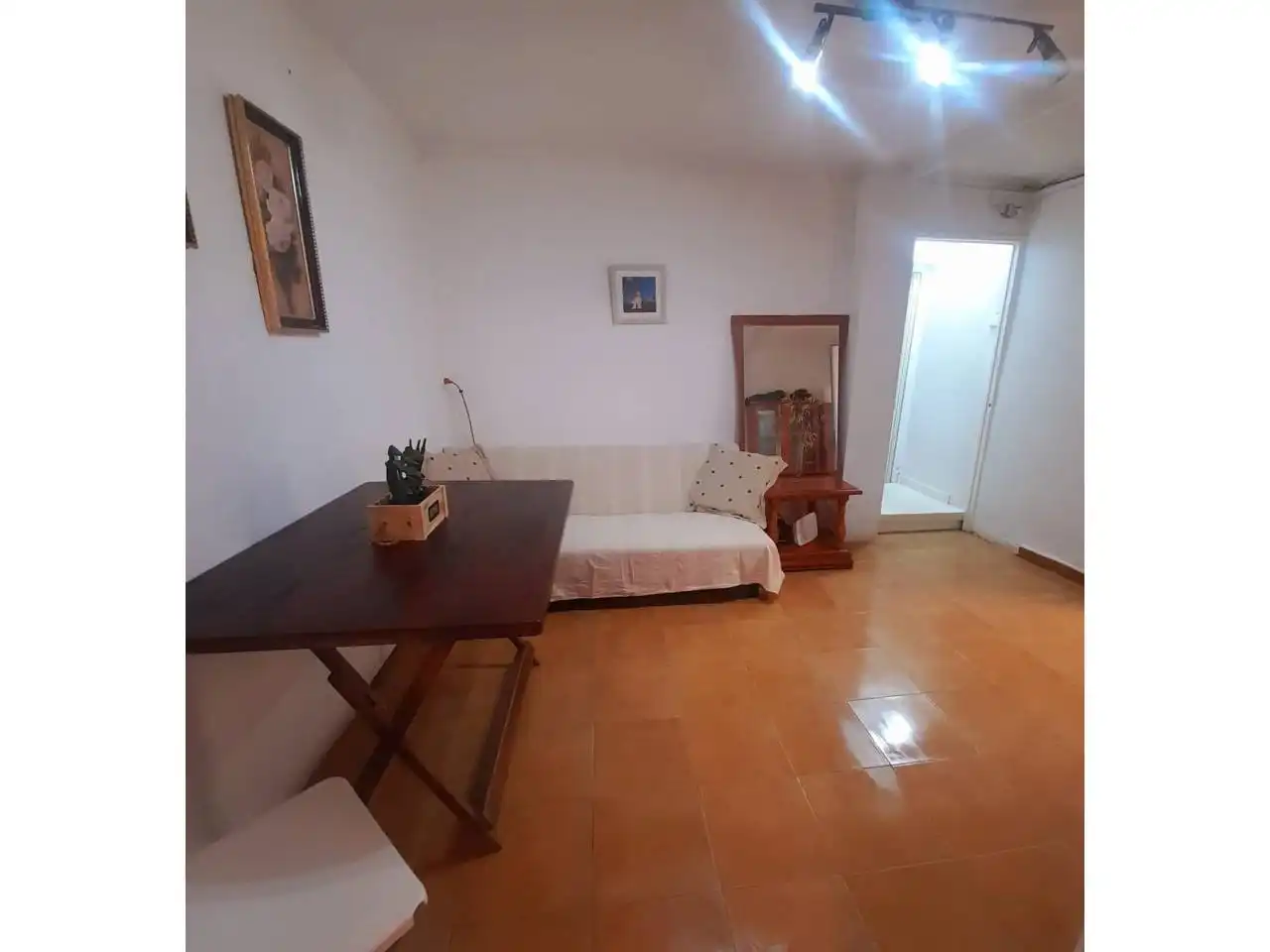 Sala de estar de Piso en venta en Vilanova i la Geltrú con Terraza y Amueblado