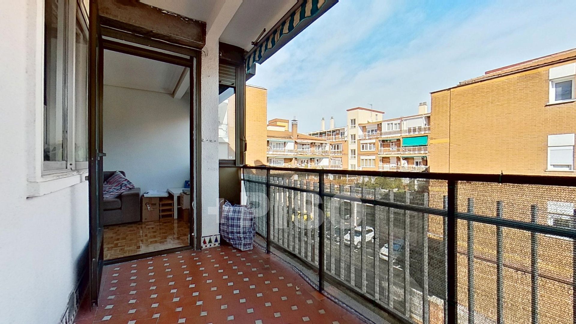 Balcony of Flat for sale in  Madrid Capital  with Heating, Parquet flooring and Terrace