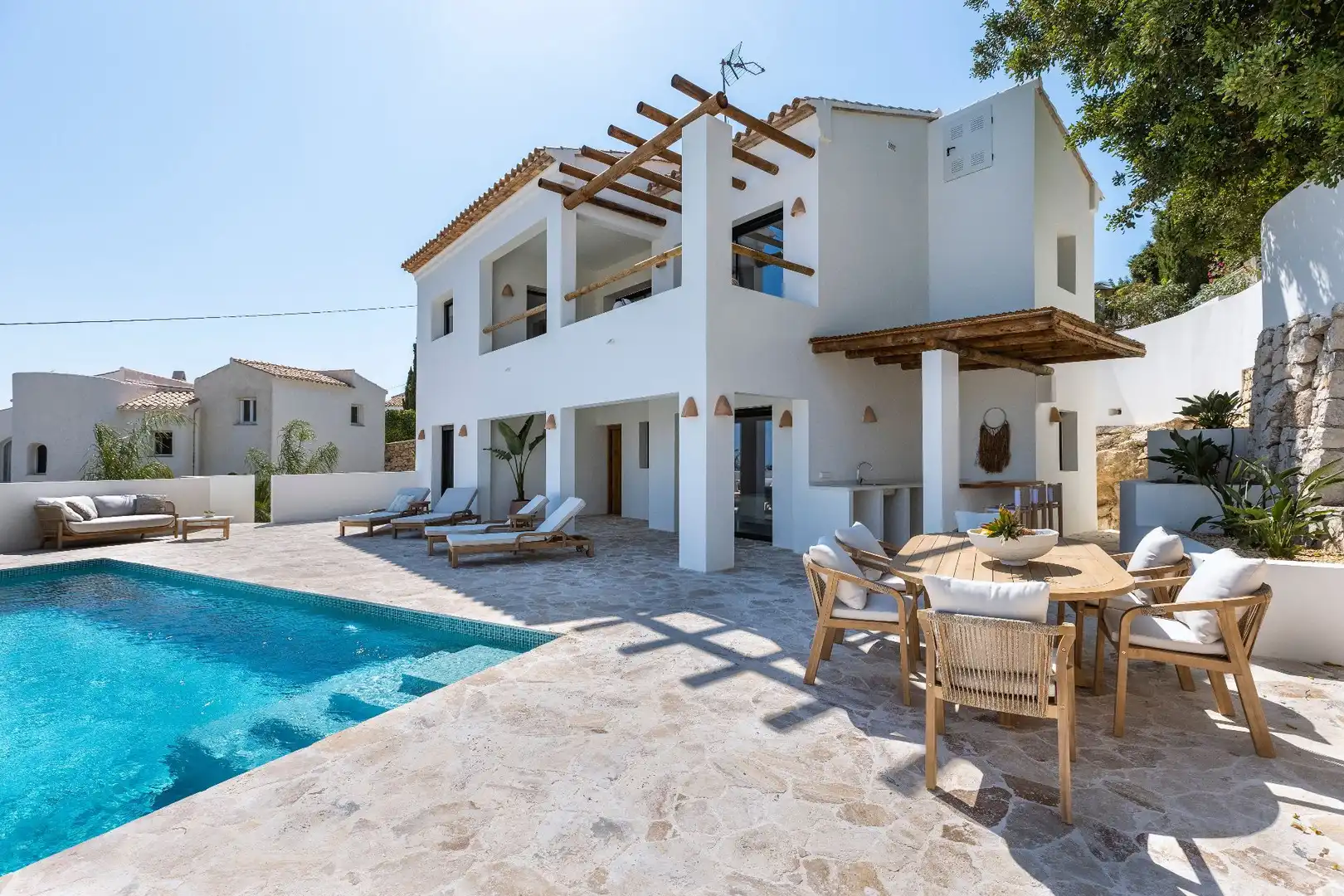 Exterior view of Houses for sale in Jávea / Xàbia  with Air Conditioner, Heating and Private garden