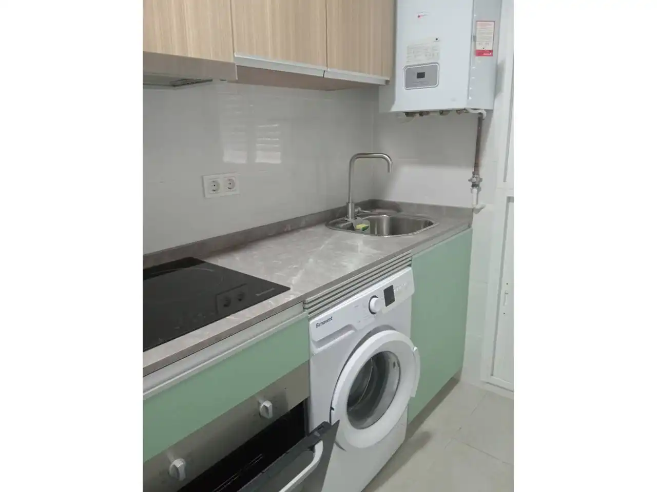 Küche von Wohnung zur Miete in Madrid mit Heizung, Möbliert und Alarm