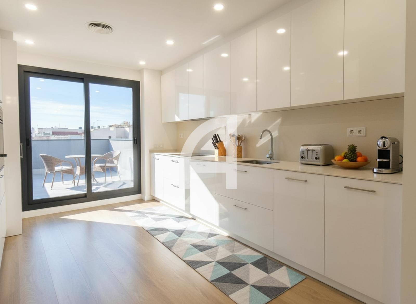 Cuina de Dúplex en venda en Terrassa amb Aire condicionat, Calefacció i Parquet