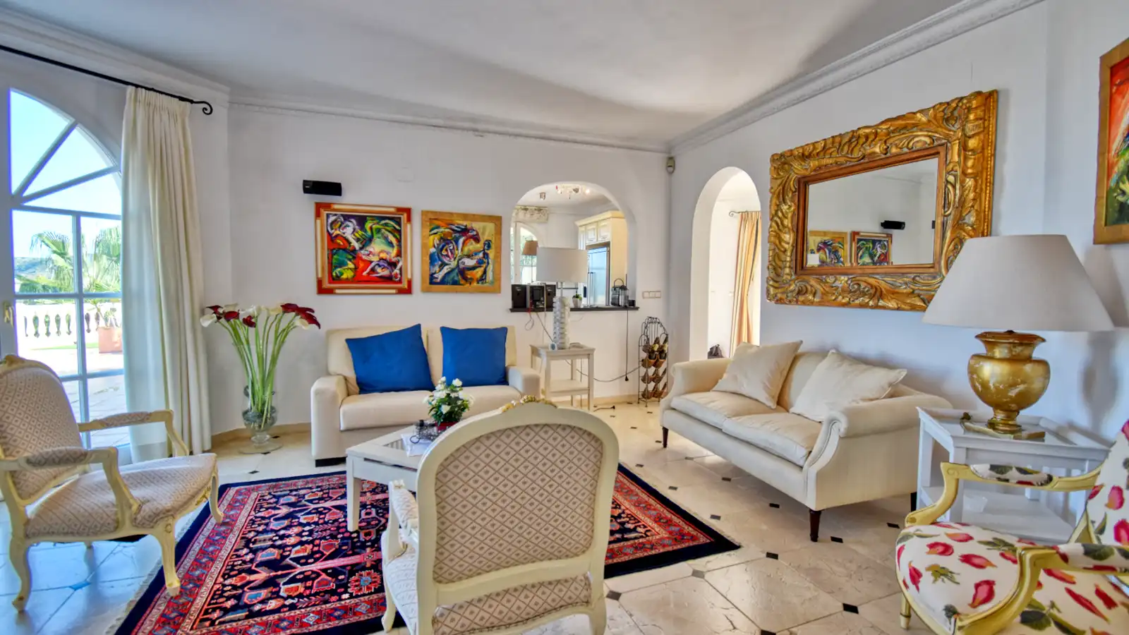 Sala d'estar de Casa o xalet en venda en Pedreguer amb Aire condicionat, Calefacció i Jardí privat