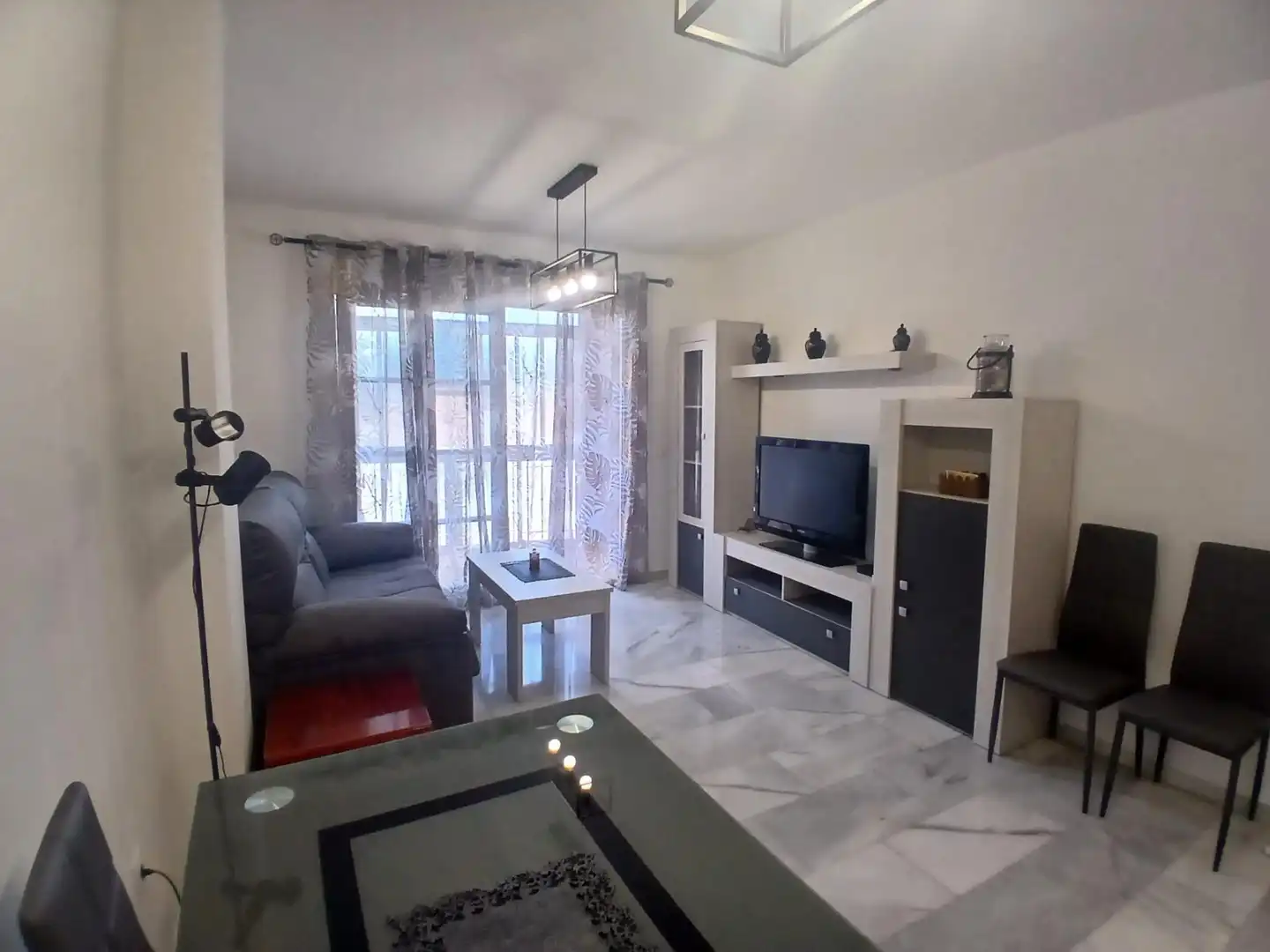 Sala de estar de Piso de alquiler en Málaga con Aire acondicionado y Amueblado