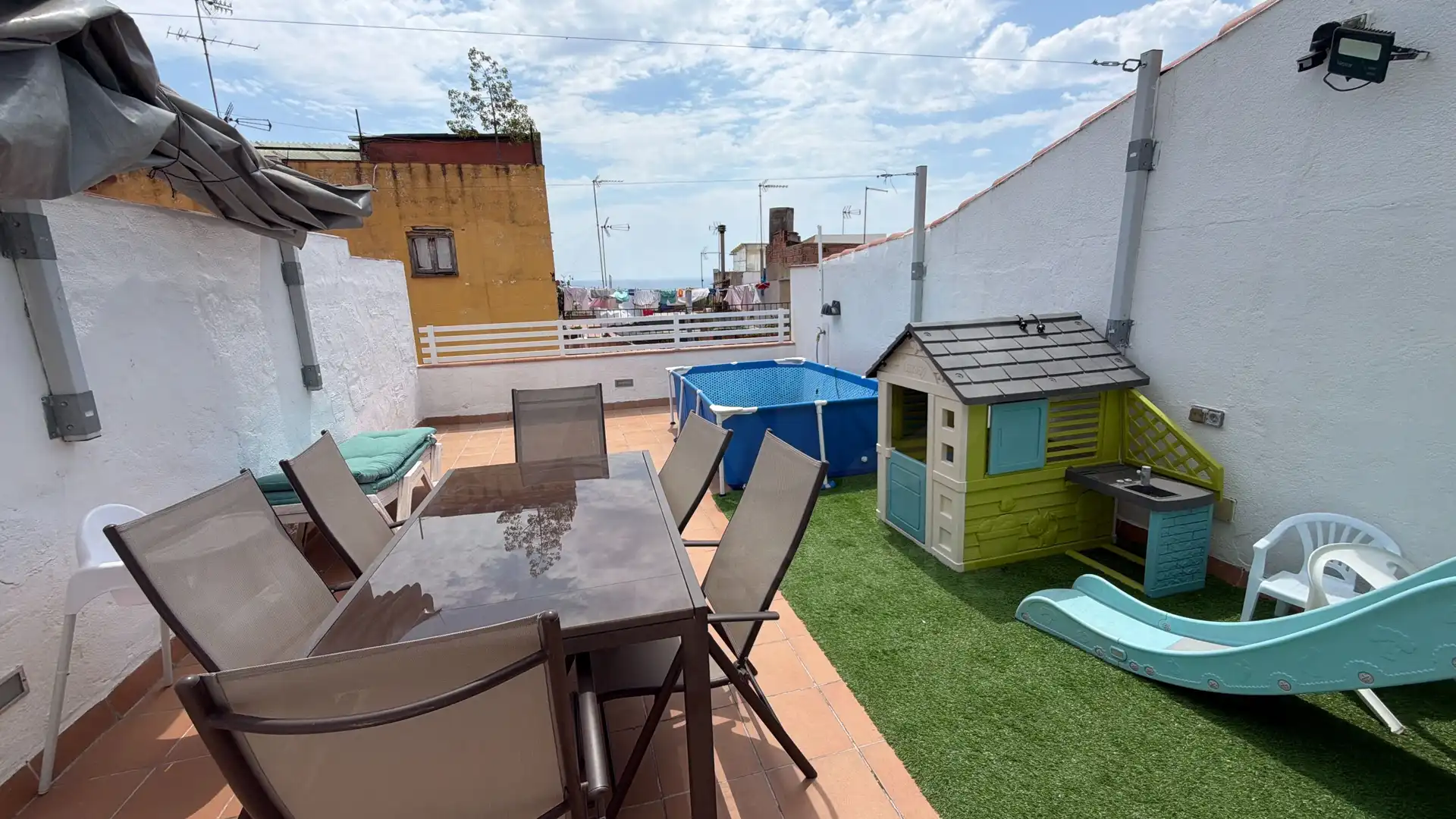 Terrassa de Casa adosada en venda en Mataró amb Aire condicionat i Calefacció