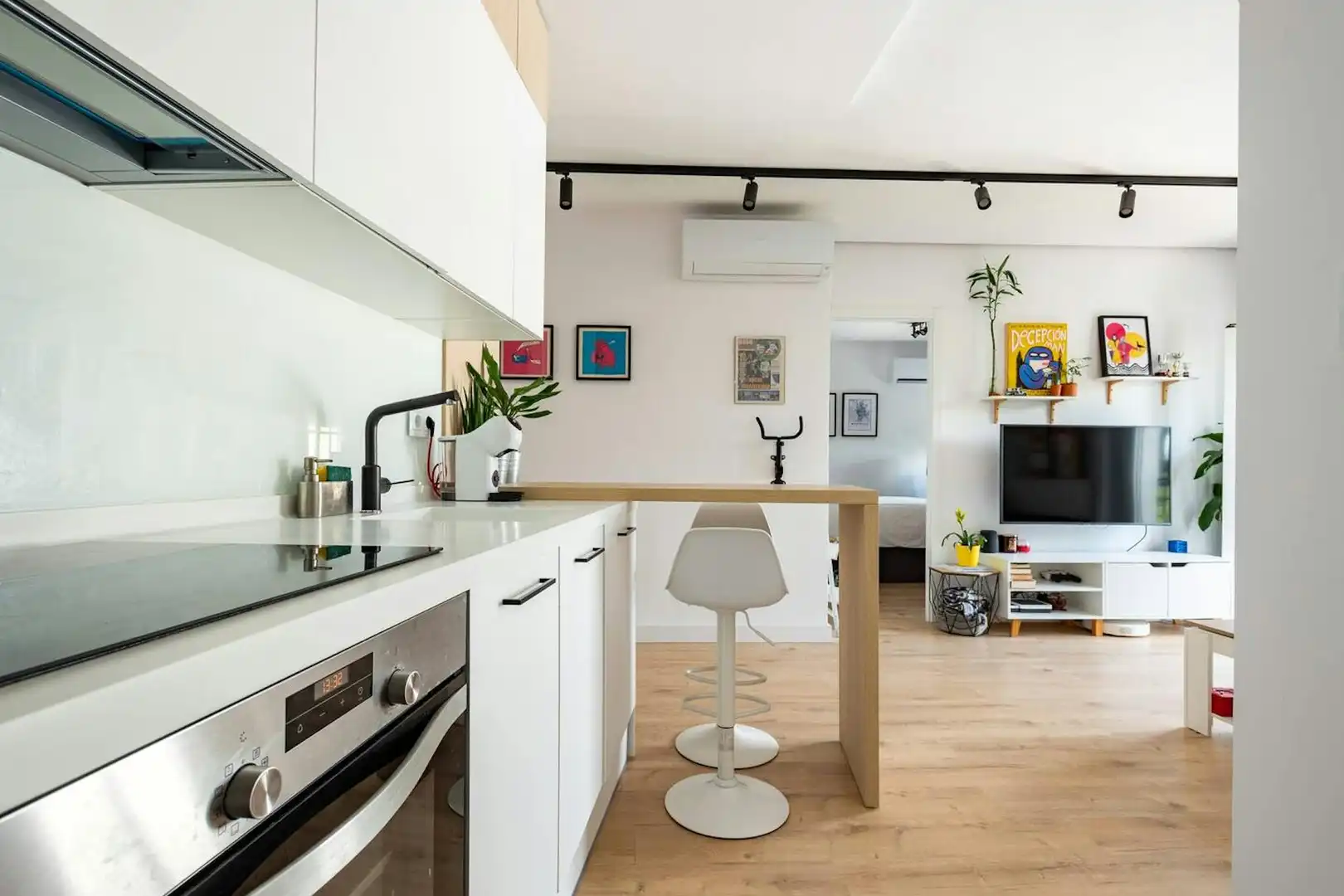 Cocina de Piso de alquiler en Sevilla con Aire acondicionado, Calefacción y Amueblado