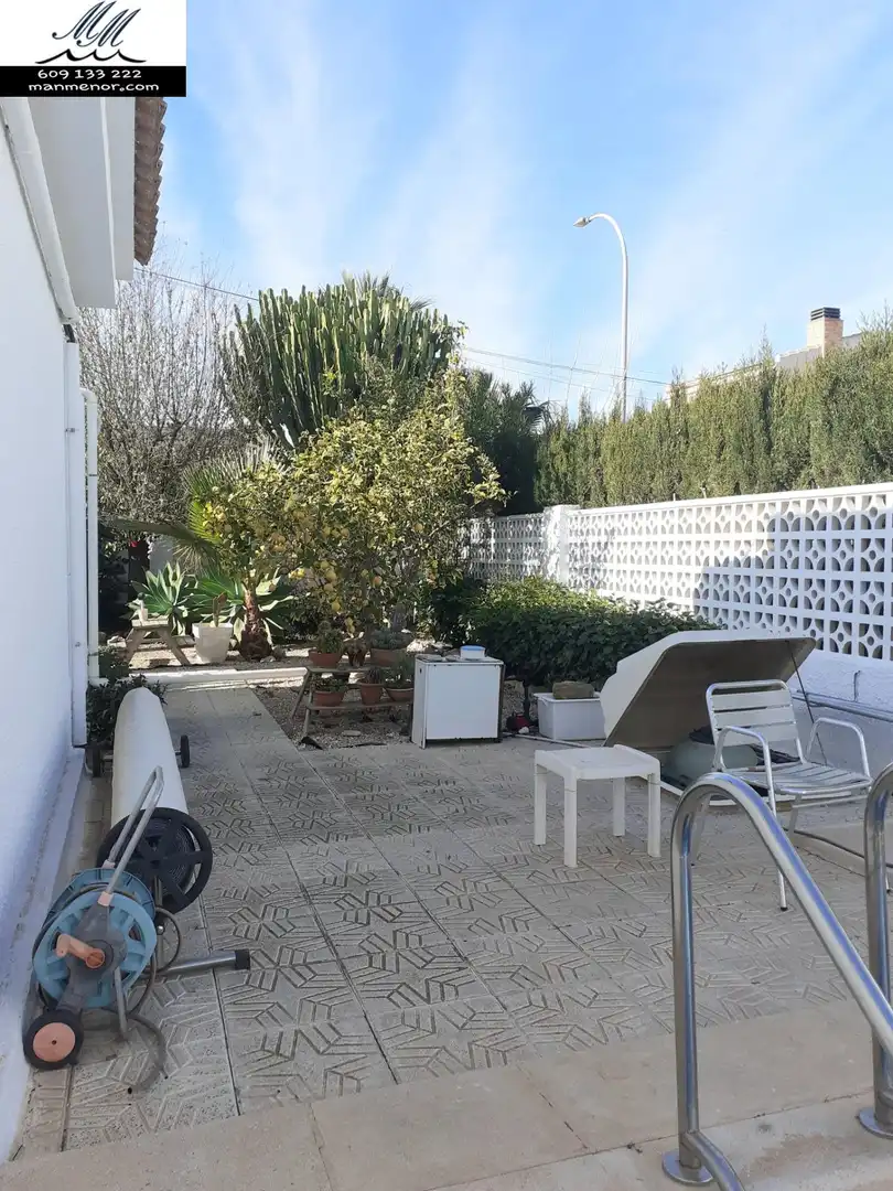 Terrassa de Casa o xalet en venda en Los Alcázares amb Calefacció, Jardí privat i Terrassa