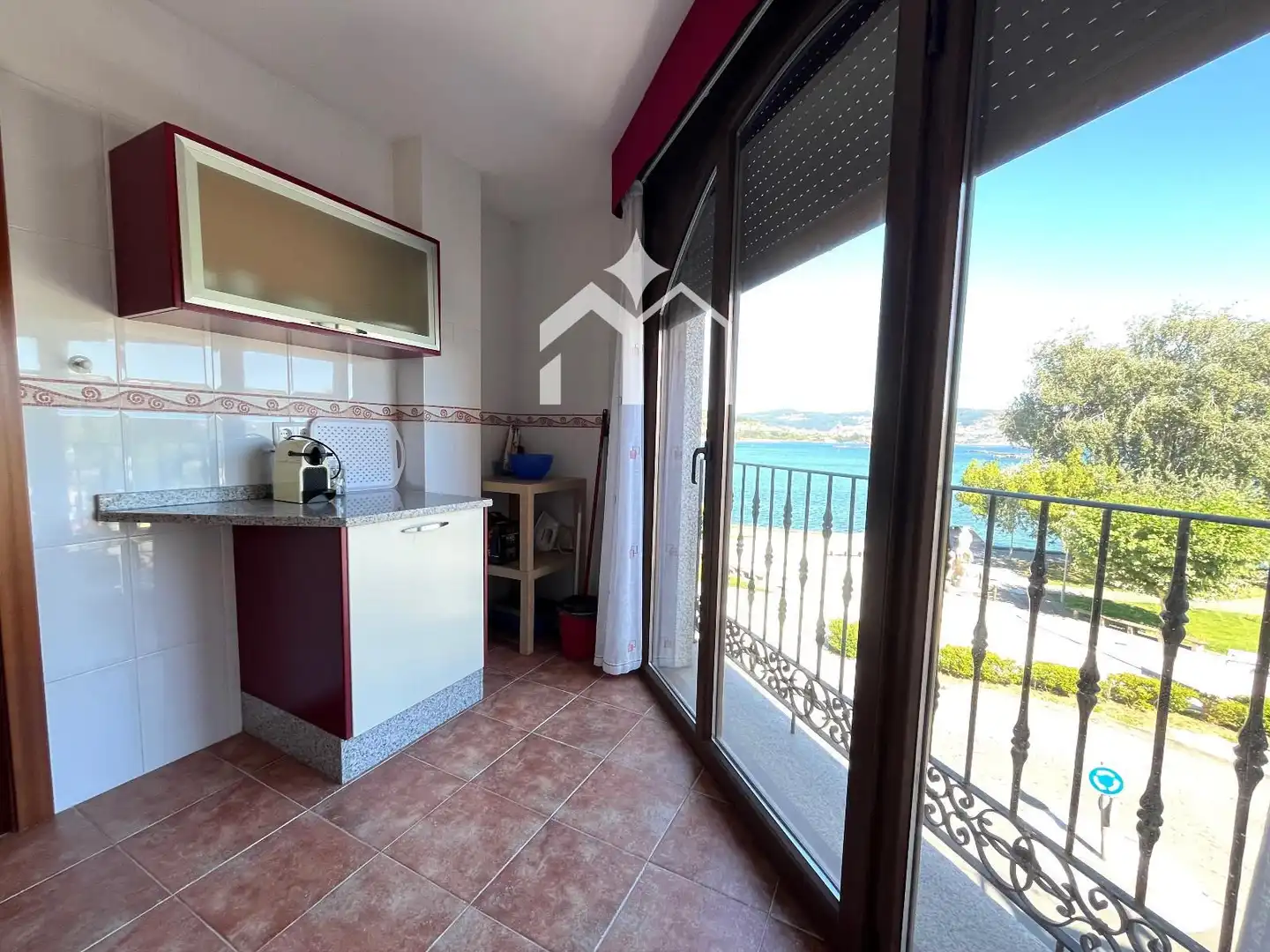 Balcony of Flat for sale in Moaña  with Heating, Terrace and Furnished