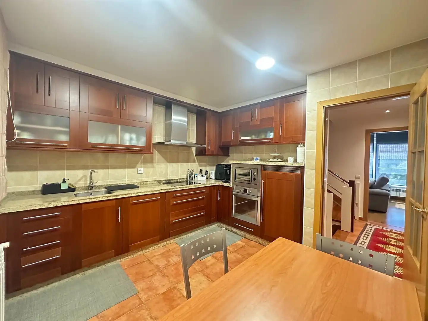 Cocina de Casa o chalet en venta en Santiago de Compostela  con Calefacción, Jardín privado y Parquet