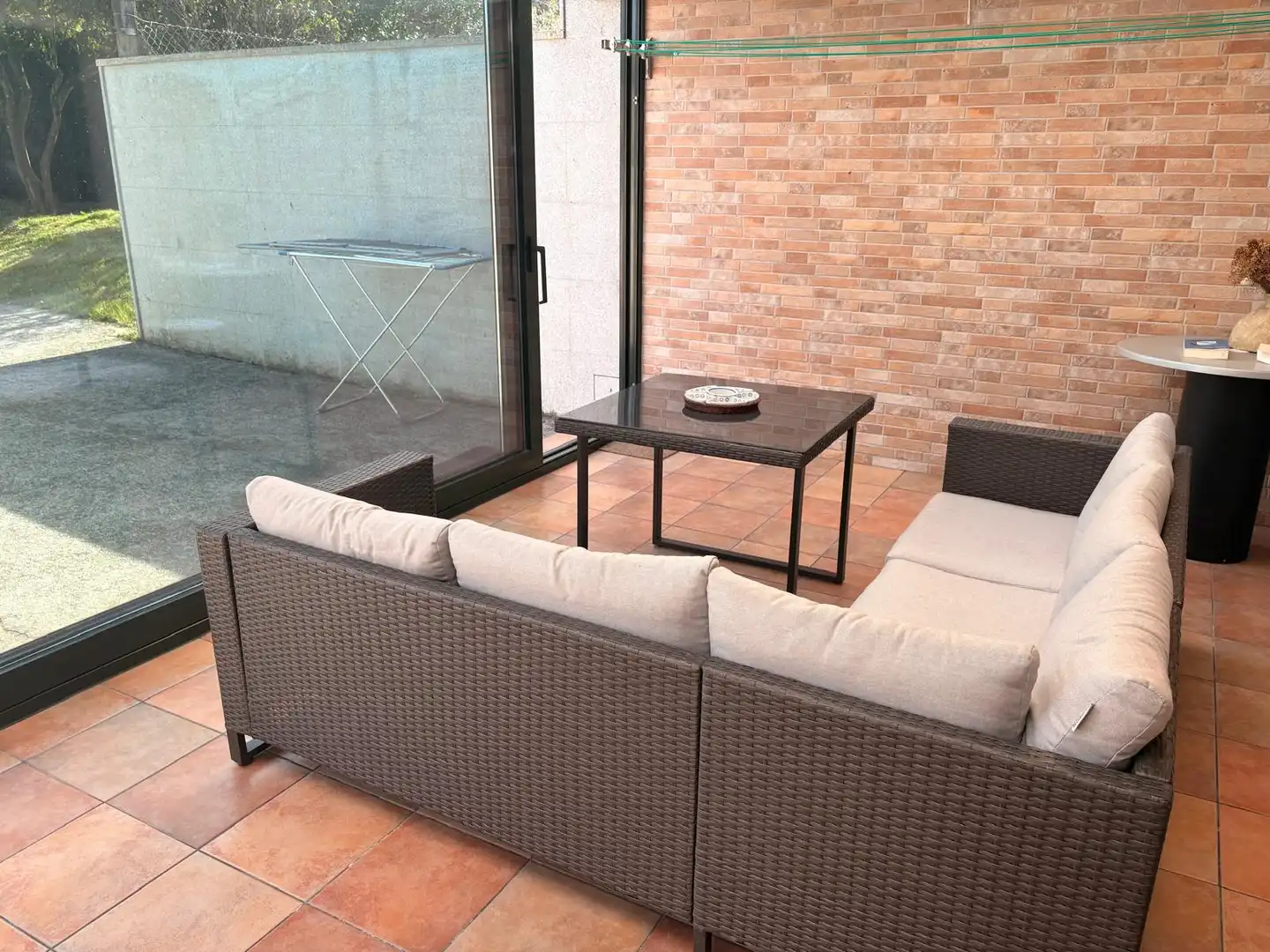 Terraza de Casa o chalet en venta en Santiago de Compostela  con Calefacción, Jardín privado y Terraza