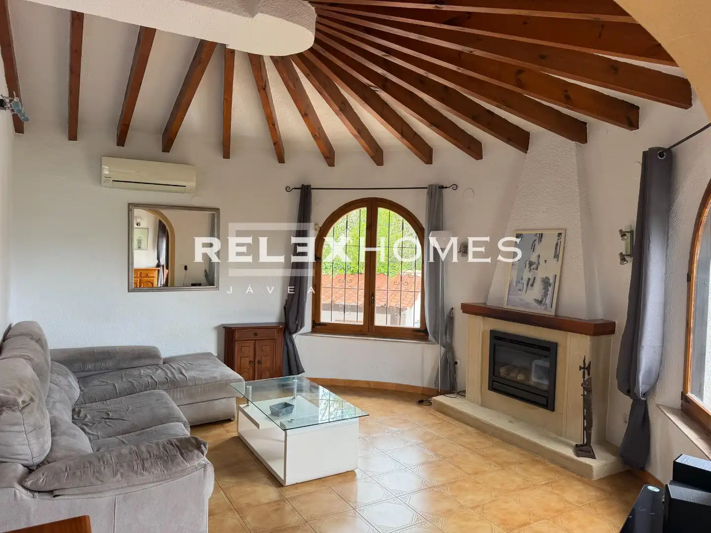 Living room of Houses for sale in Jávea / Xàbia  with Private garden, Terrace and Swimming Pool