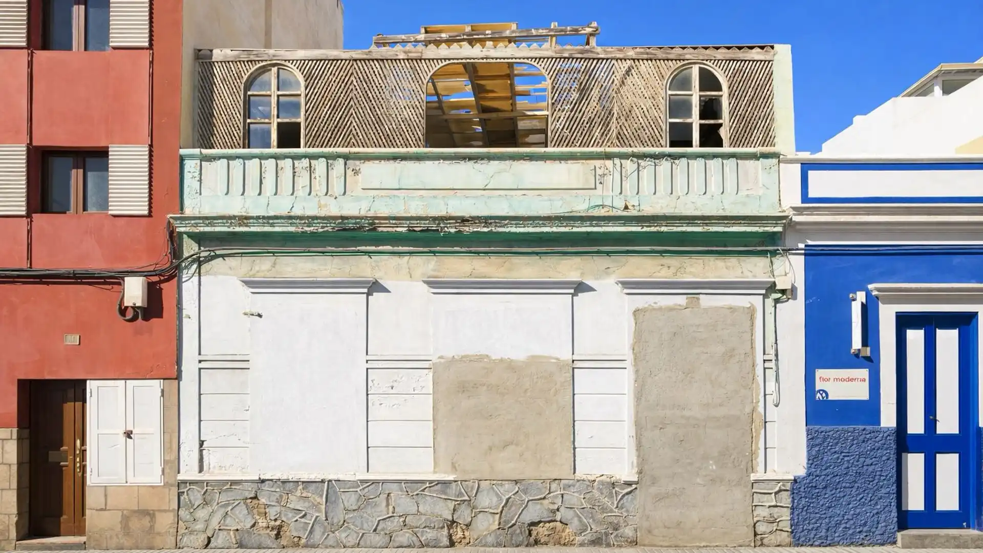 Außenansicht von Einfamilien-Reihenhaus zum Verkauf in Las Palmas de Gran Canaria mit Heizung