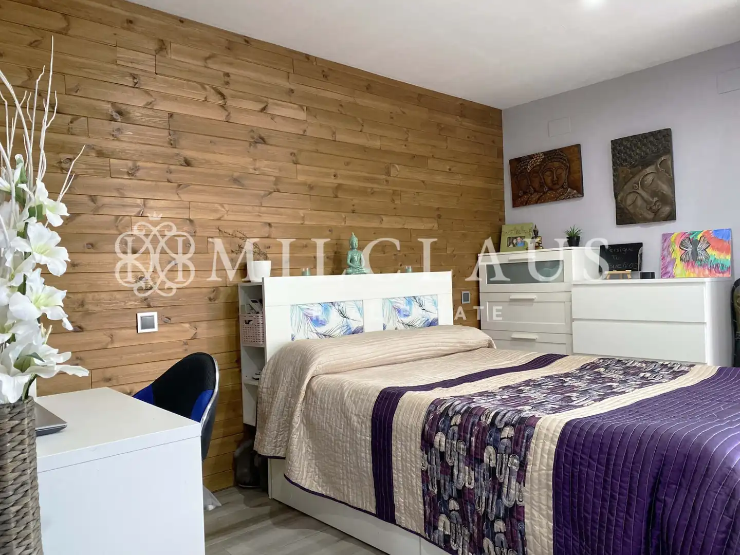 Schlafzimmer von Haus oder Chalet zum Verkauf in Lliçà d'Amunt mit Klimaanlage, Heizung und Privatgarten