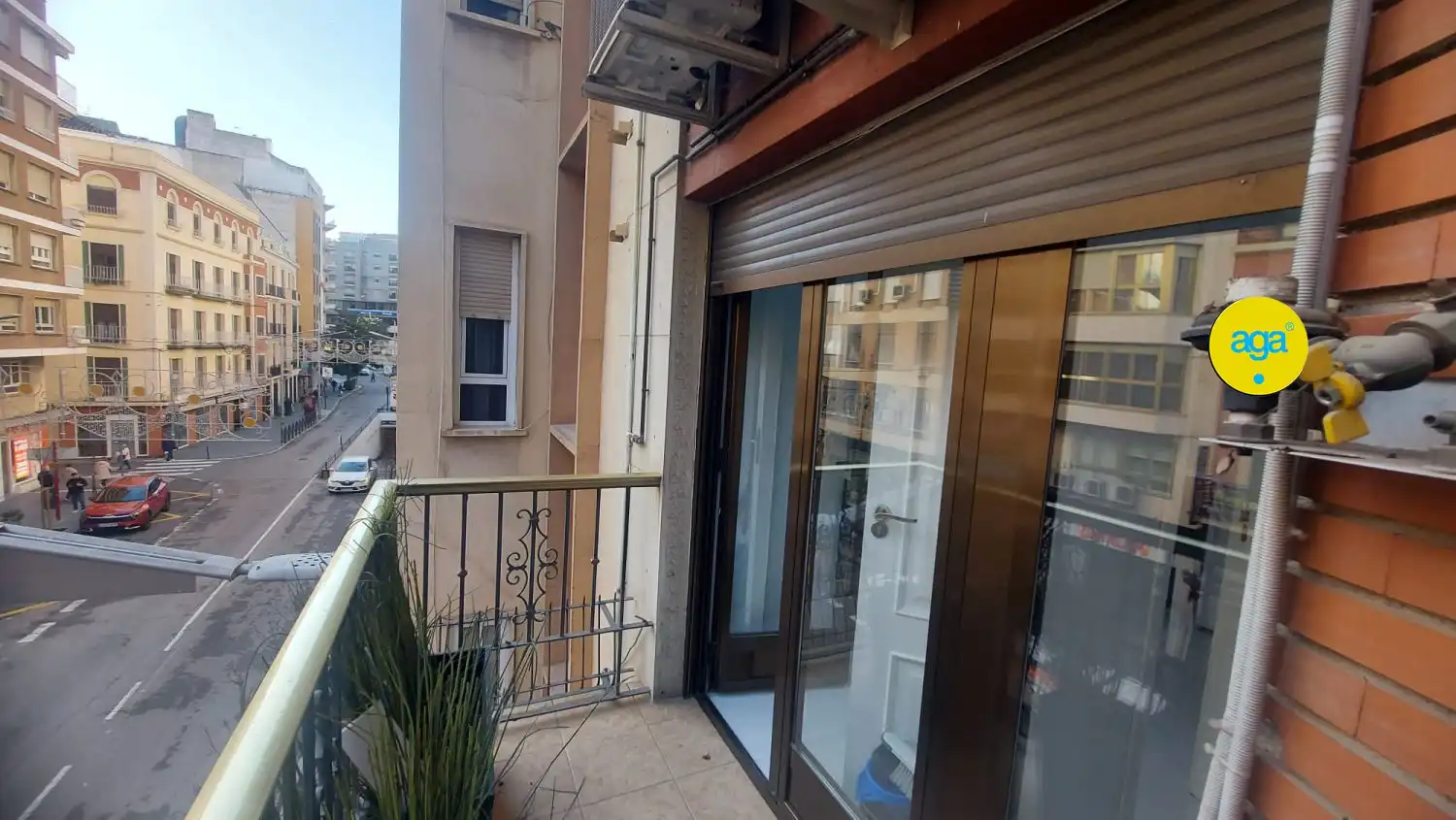 Balcony of Flat for rent in Jaén  with Air Conditioner, Heating and Furnished