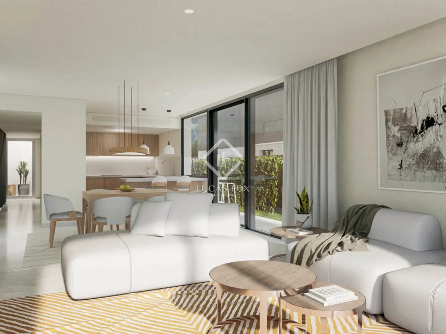 Living room of Houses for sale in Santa Eulària des Riu  with Air Conditioner, Private garden and Terrace