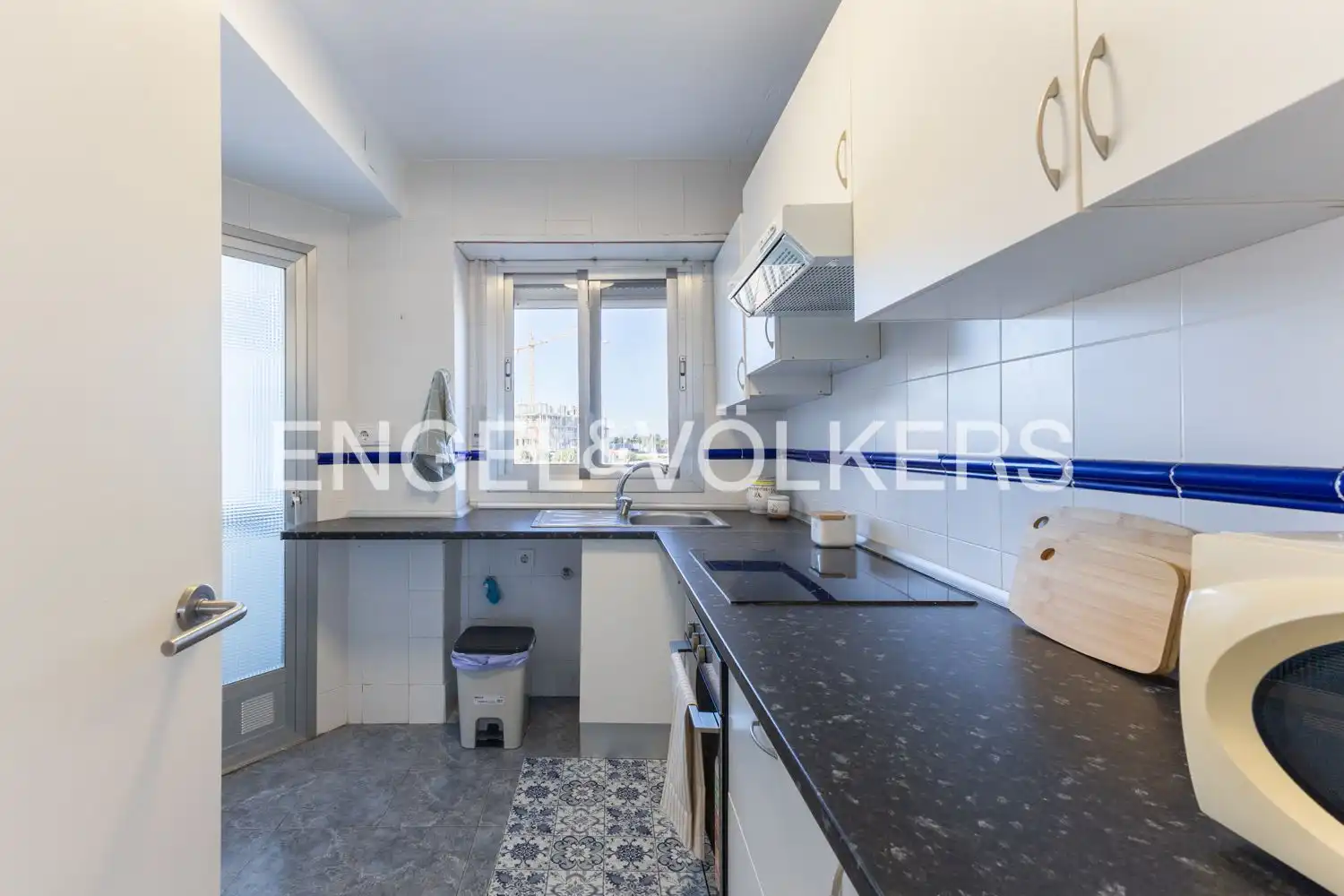 Küche von Wohnung zur Miete in El Puig de Santa Maria mit Klimaanlage, Heizung und Privatgarten