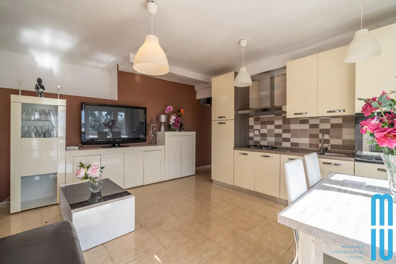 Cocina de Casa o chalet en venta en Pineda de Mar con Calefacción, Jardín privado y Terraza