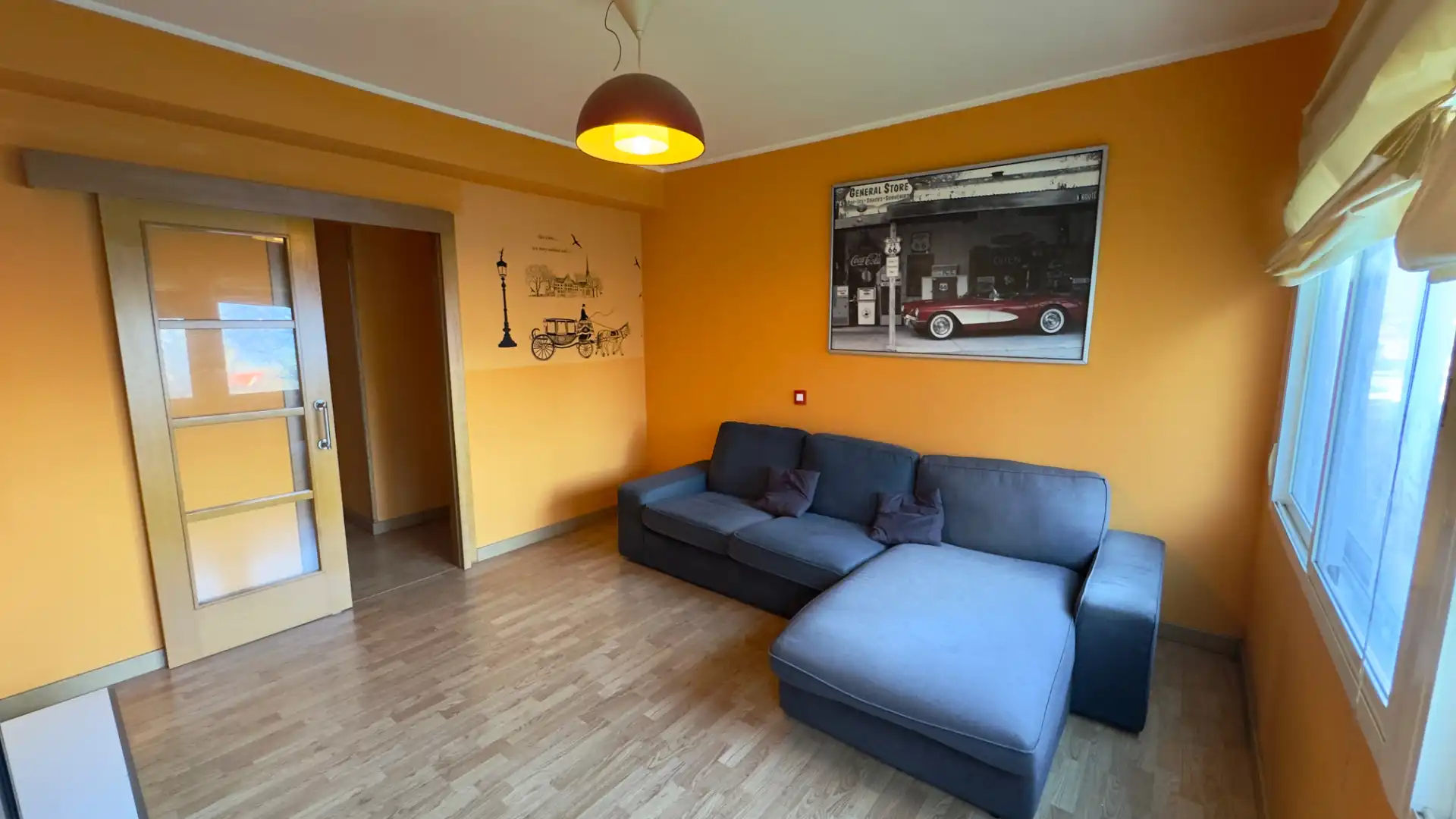 Sala de estar de Piso en venta en Ferrol con Parquet, Amueblado y Horno