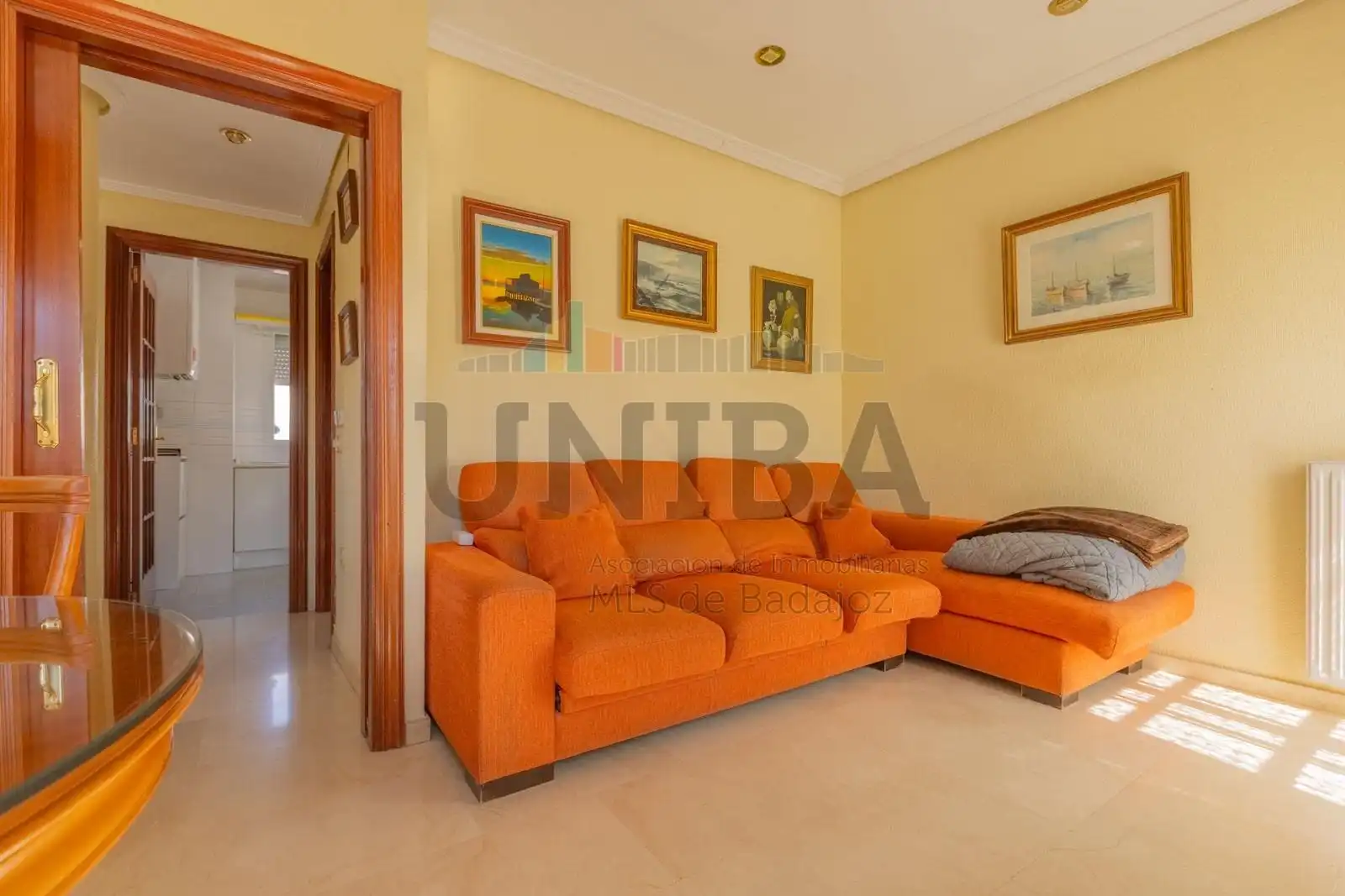 Wohnzimmer von Wohnung zum Verkauf in Badajoz mit Klimaanlage, Heizung und Terrasse