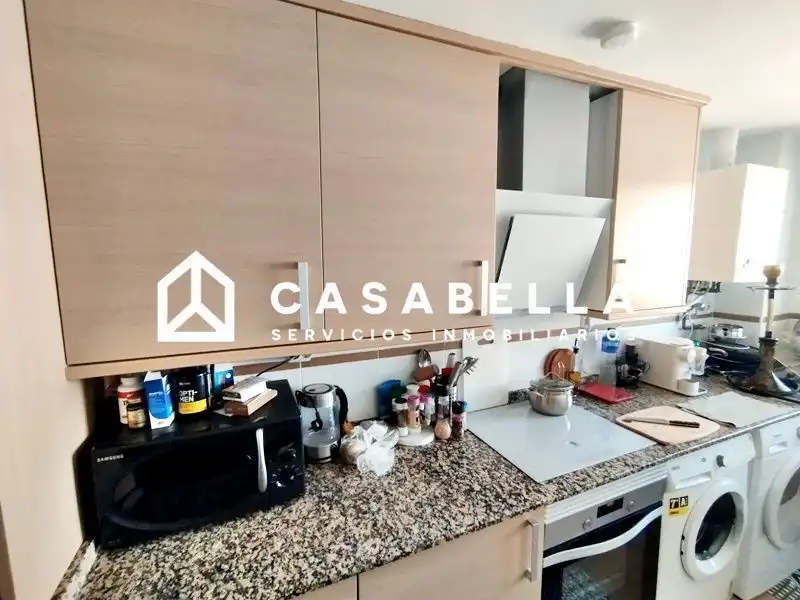 Cocina de Piso de alquiler en Valencia con Aire acondicionado, Calefacción y Terraza