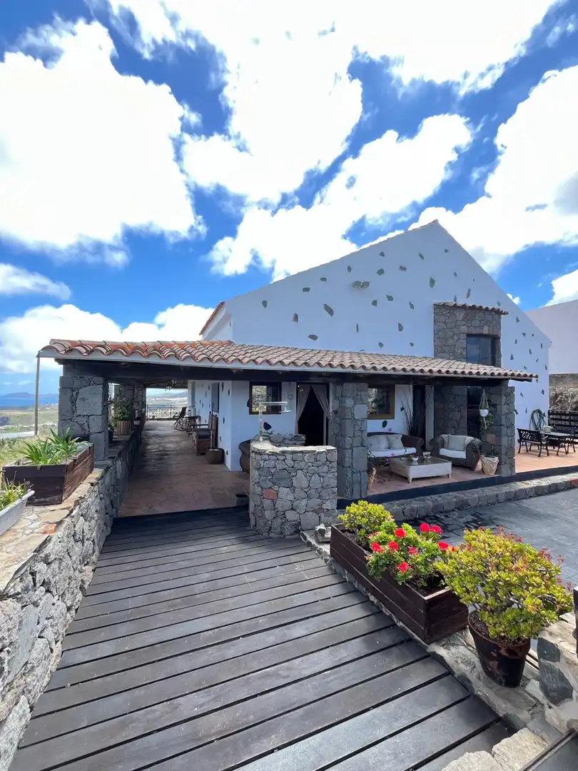 Terraza de Casa o chalet en venta en Moya (Las Palmas) con Jardín privado, Terraza y Amueblado