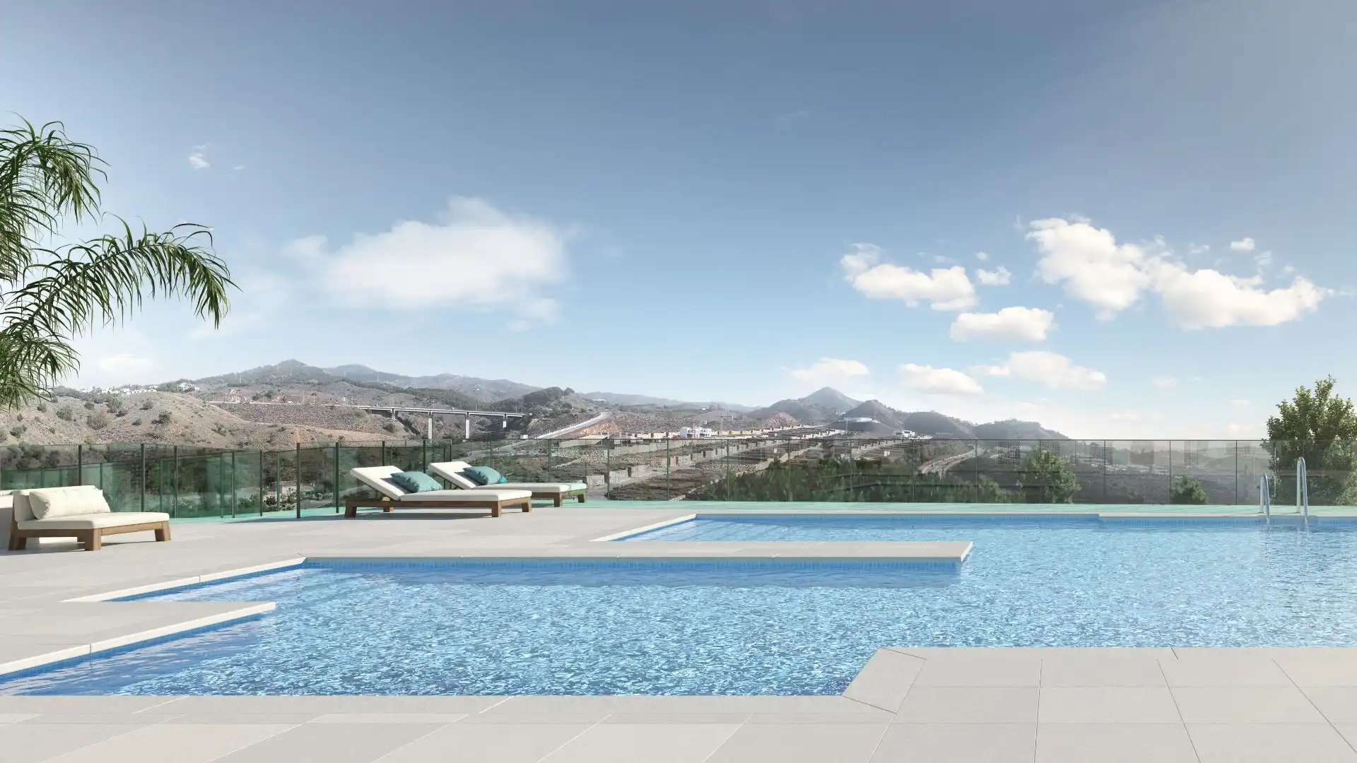 Swimming pool of Flat for sale in Málaga  with Air Conditioner, Heating and Terrace