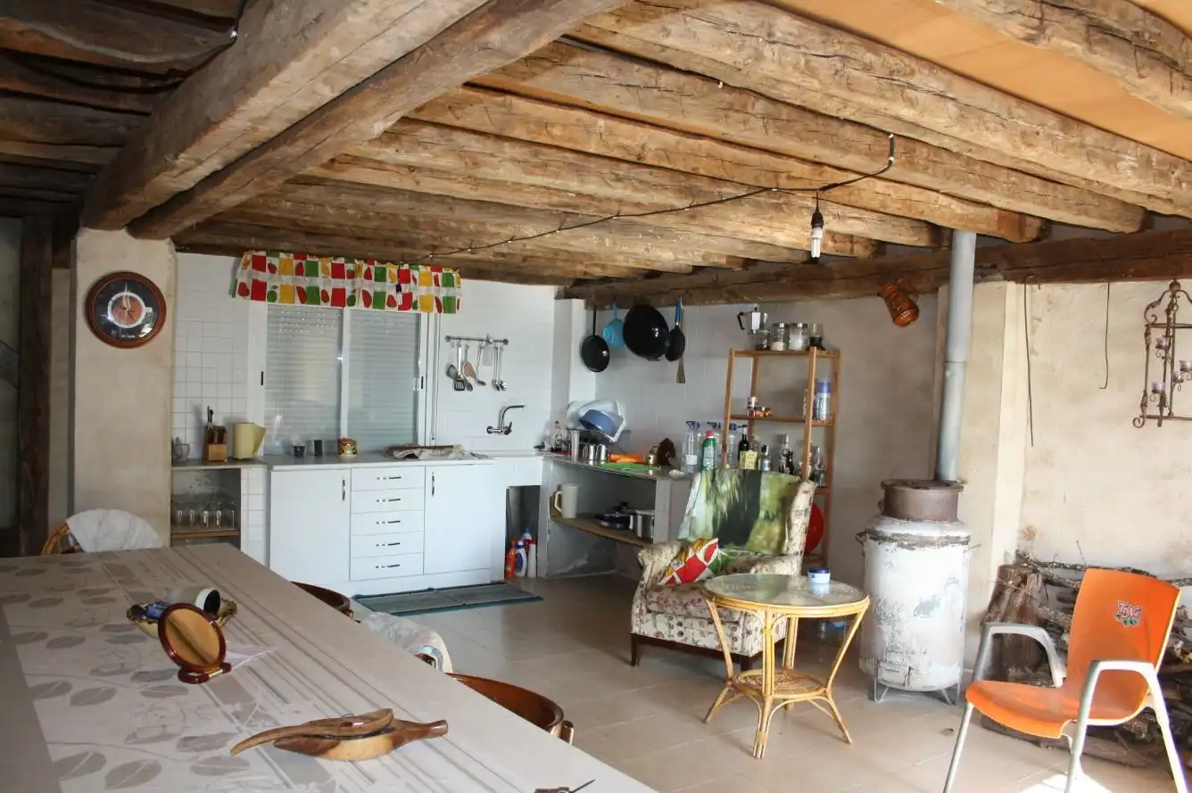 Cocina de Finca rústica en venta en Torremenga con Jardín privado, Terraza y Amueblado