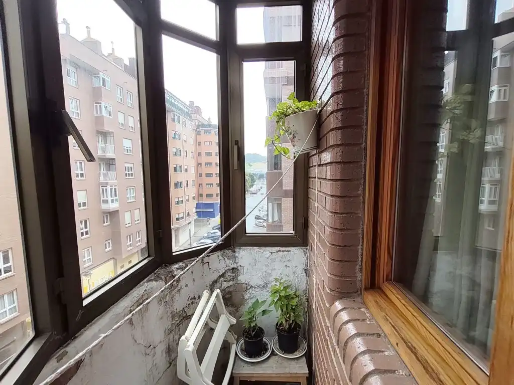 Balcony of Flat for sale in Avilés