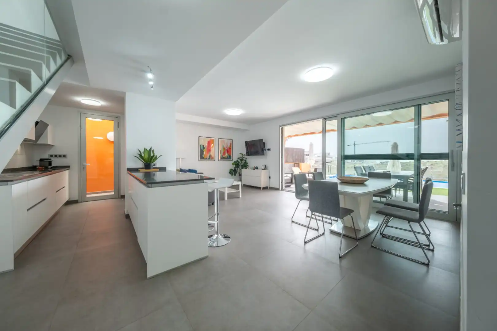 Cuina de Casa o xalet en venda en San Bartolomé de Tirajana amb Aire condicionat, Jardí privat i Terrassa