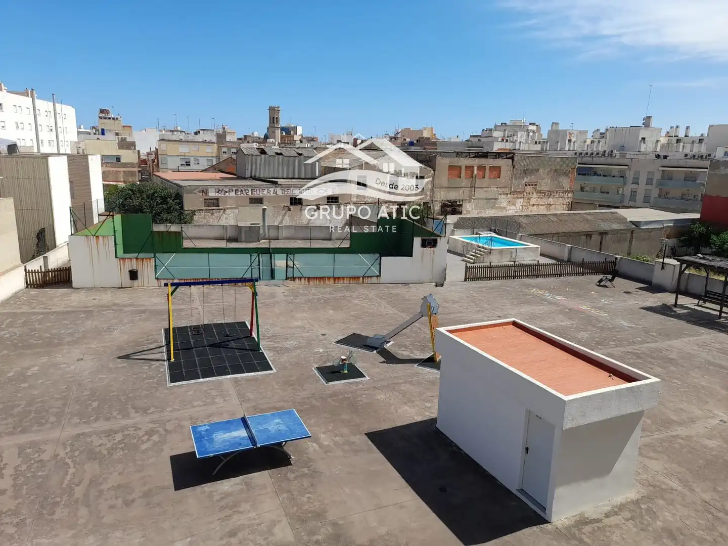 Exterior view of Flat for rent in Burriana / Borriana  with Heating, Terrace and Swimming Pool