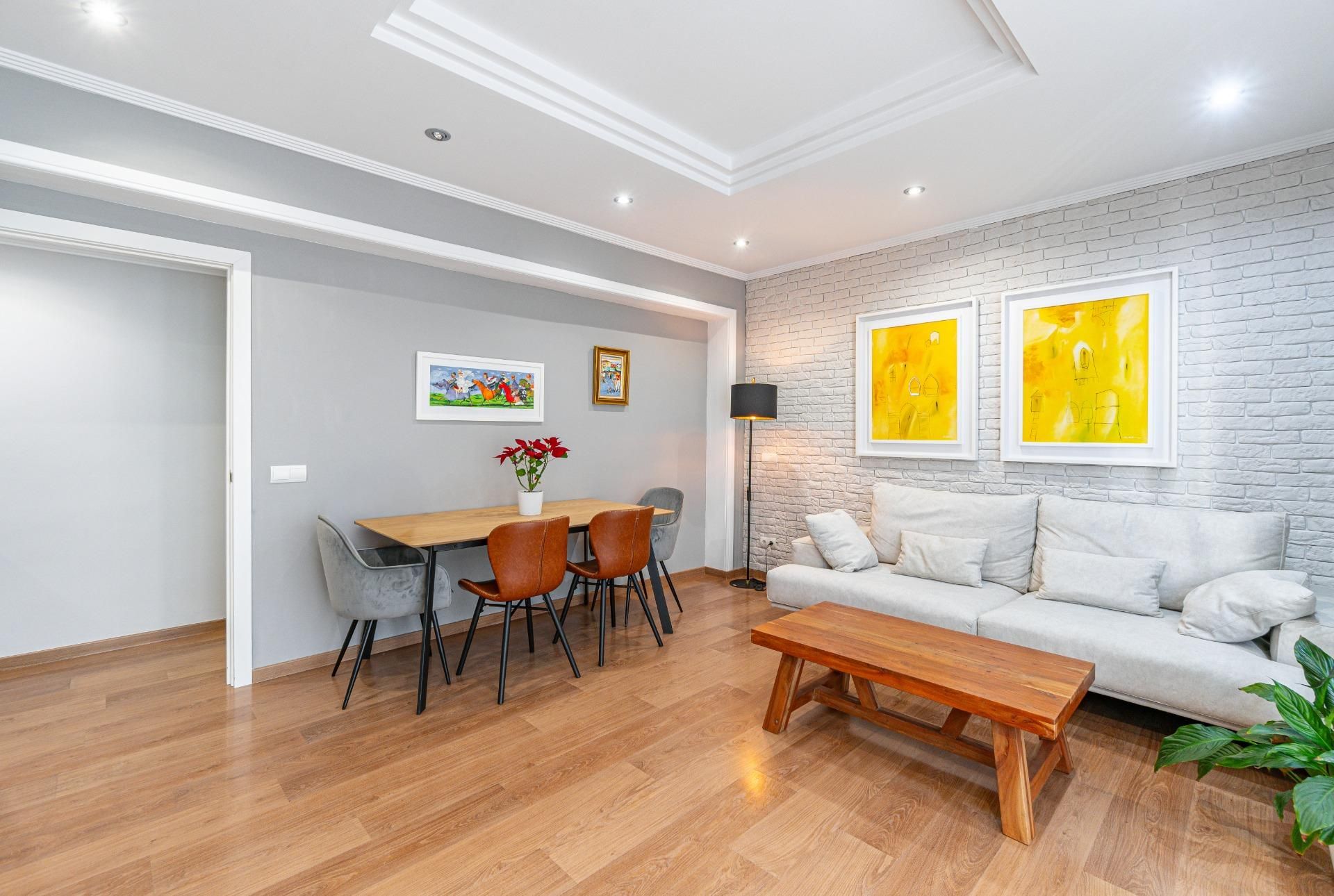 Sala d'estar de Pis en venda en  Palma de Mallorca amb Aire condicionat, Calefacció i Parquet